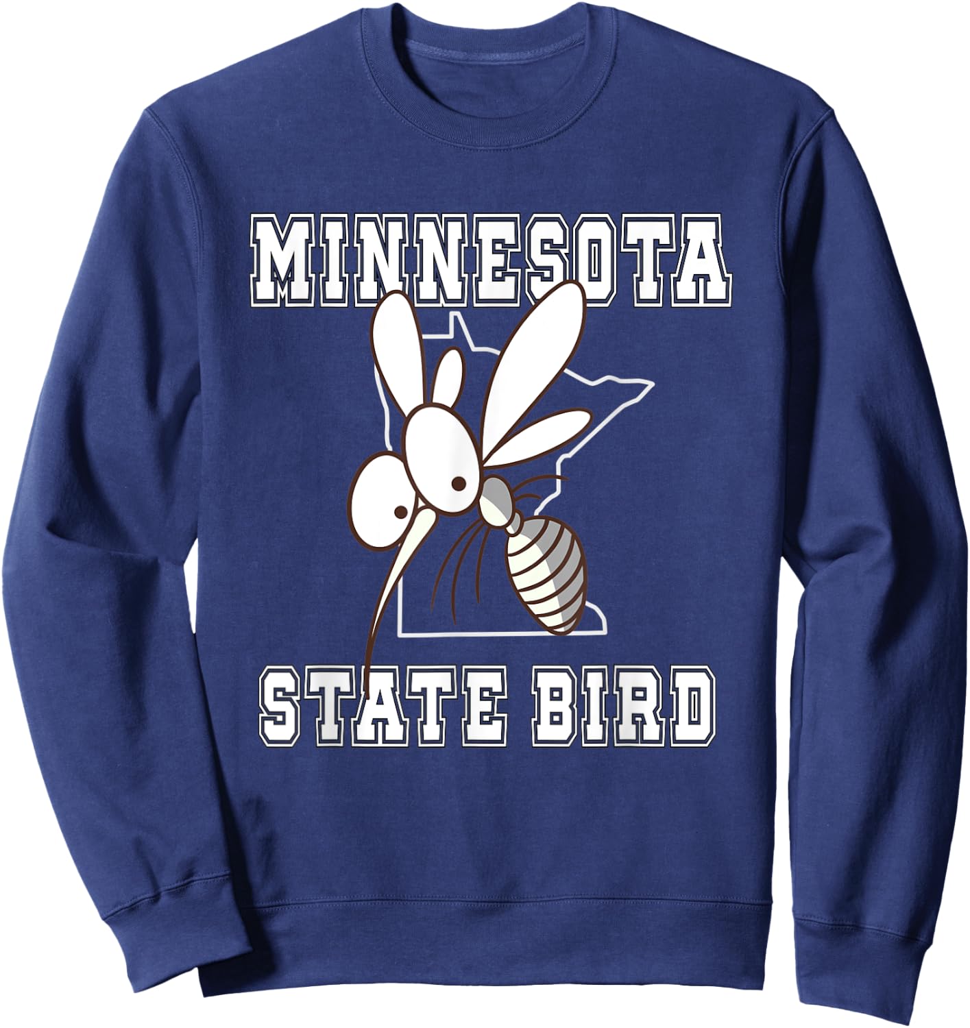 Minnesota State Bird Mosquitoes Sweatshirt - Sweatshirt | Navy