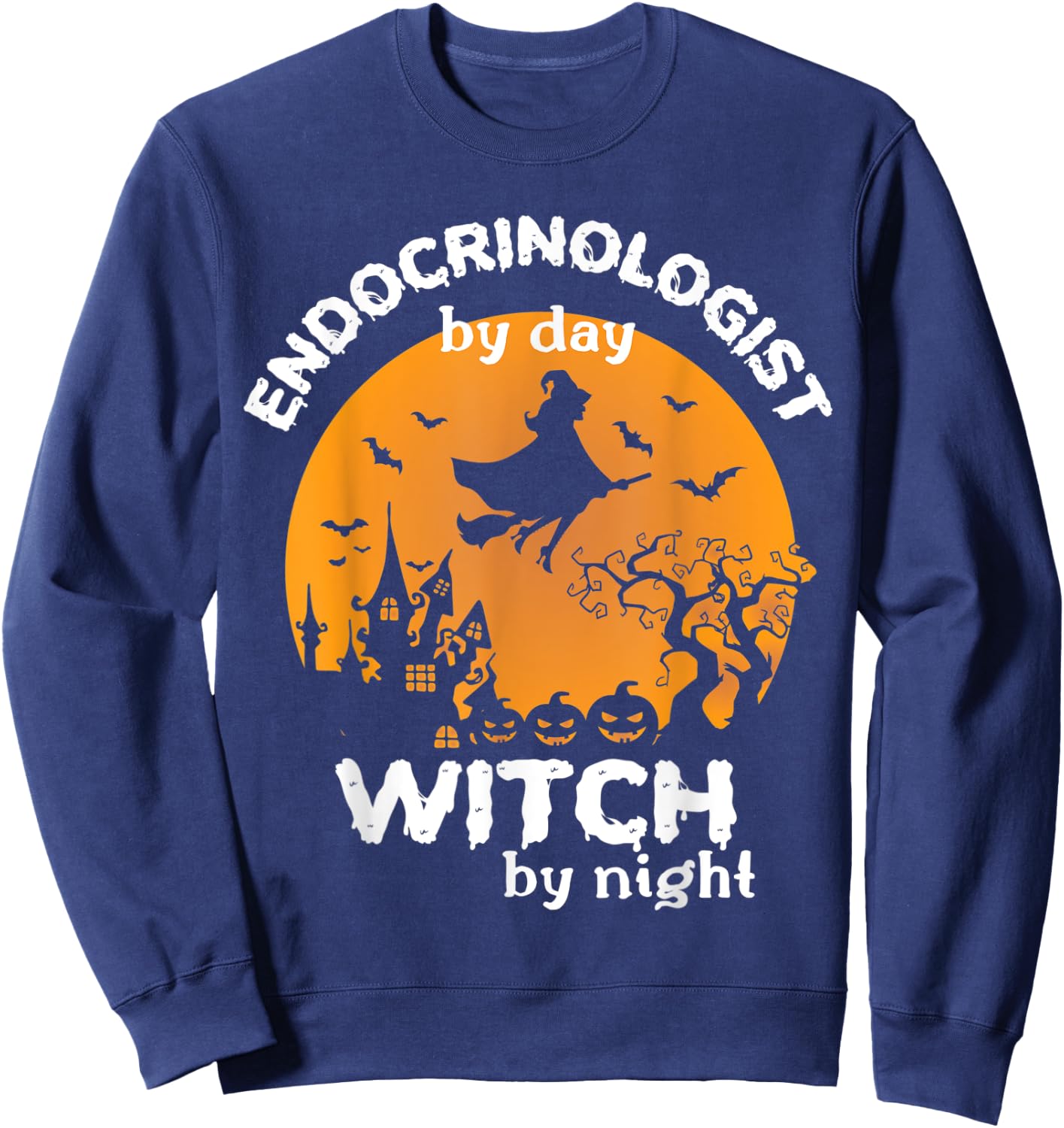 Funny Endocrinologist Halloween Costume For Endocrinologists Sweatshirt - Sweatshirt | Navy