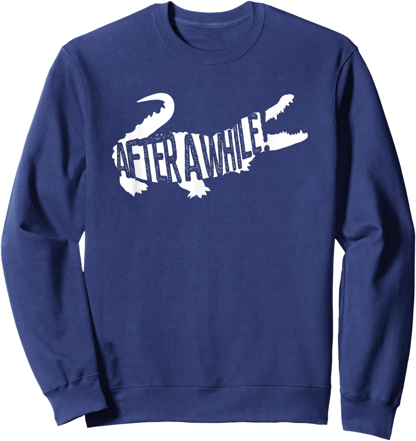 After a While Crocodile Matching Twins Shirts for Siblings Sweatshirt - Sweatshirt | Navy