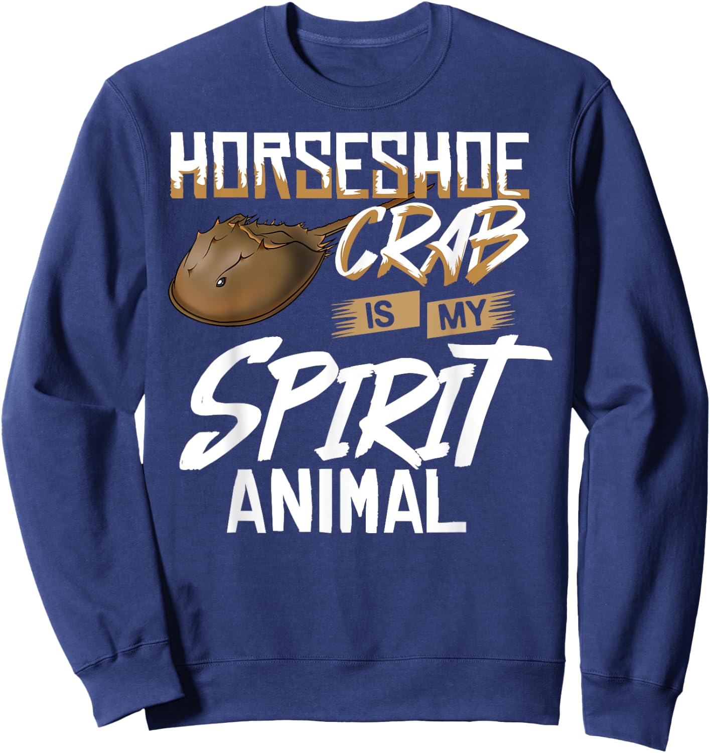 Horseshoe Crab Xiphosura Blood Eggs Fossil Sweatshirt - Sweatshirt | Navy