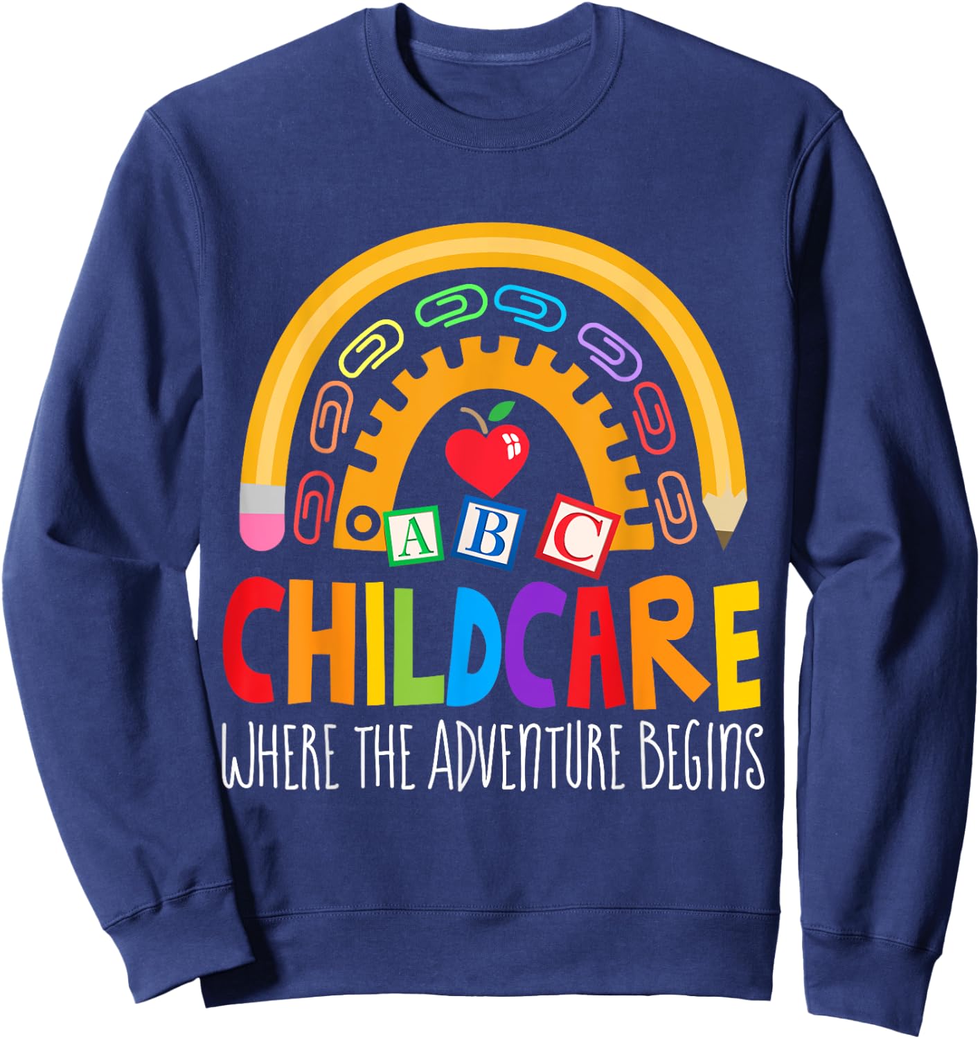 Childcare Director Daycare Crew School Provider Teacher Sweatshirt - Sweatshirt | Navy