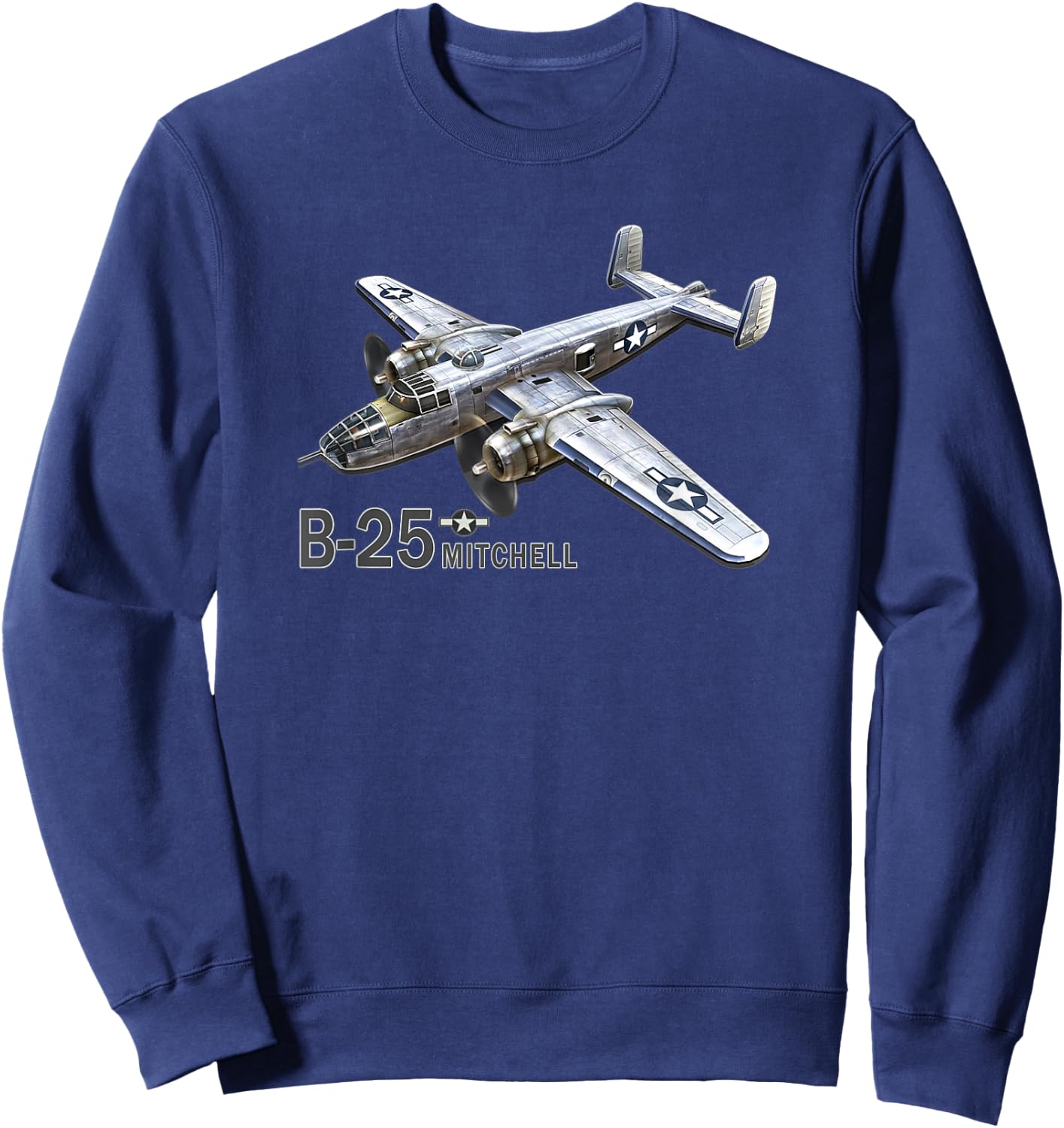 B-25 Bomber WW2 Aeroplane Sweatshirt - Sweatshirt | Navy