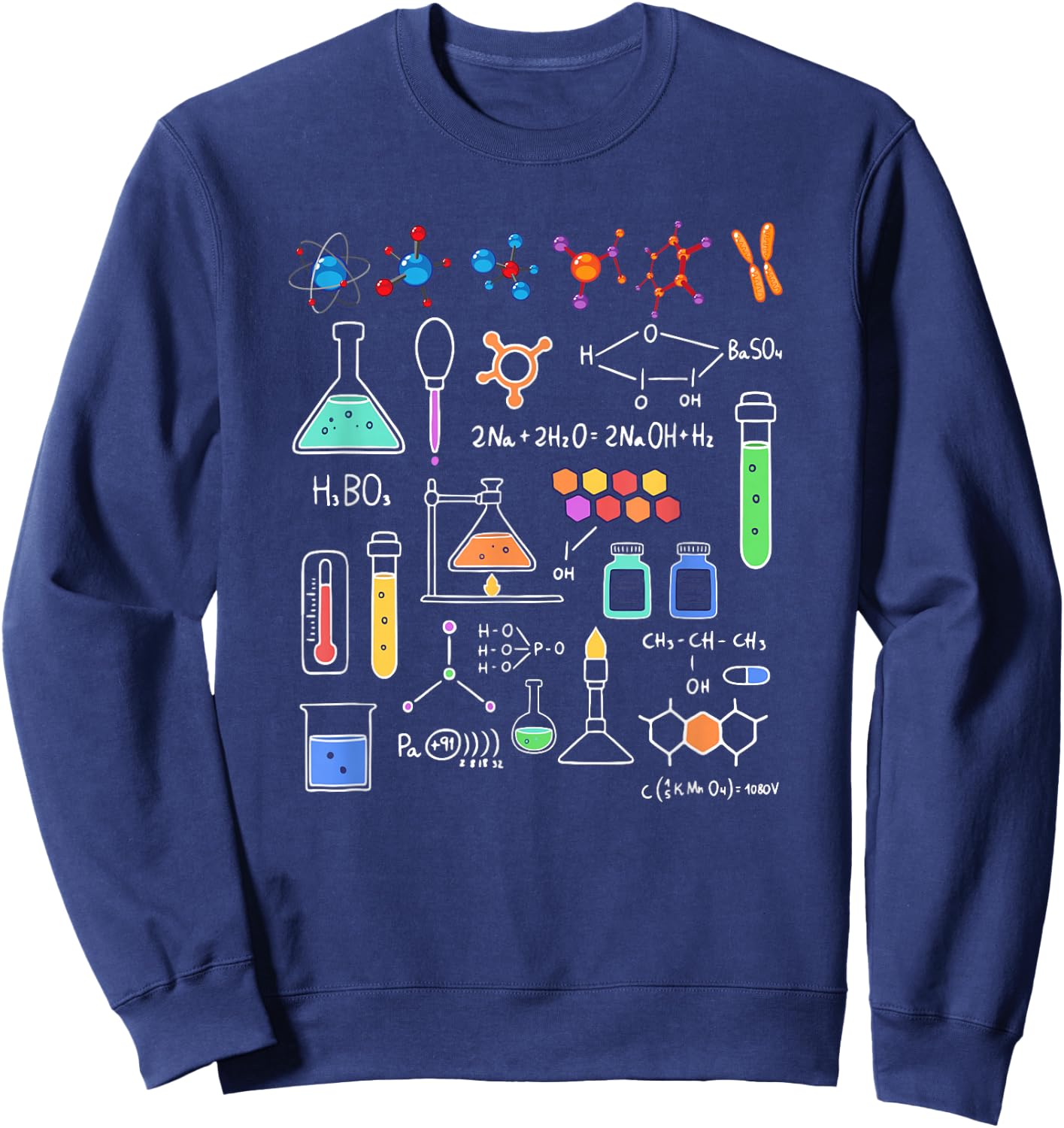 Physics Science Maths Chemistry Nerd Gift Sweatshirt - Sweatshirt | Navy