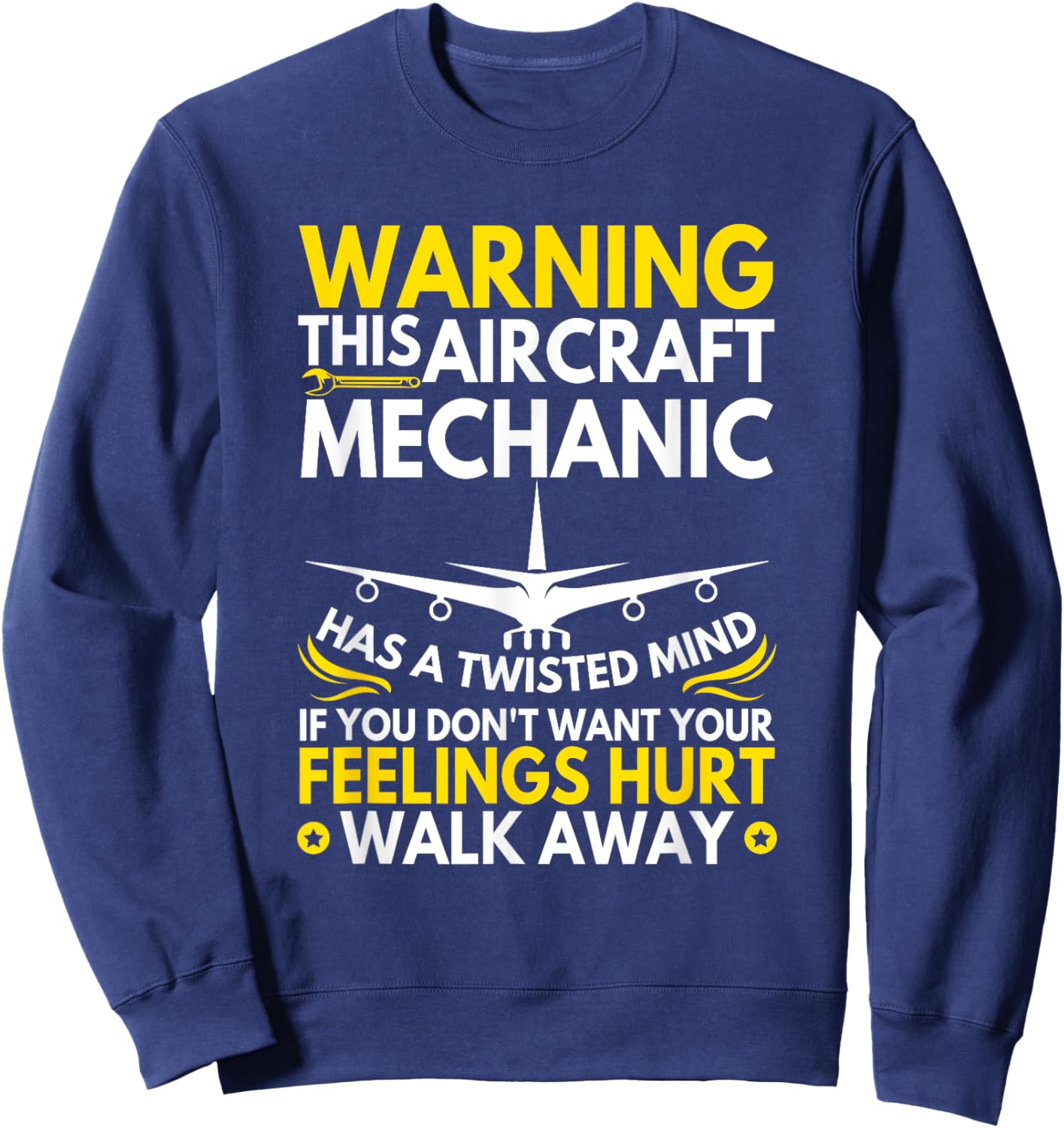 Funny Aircraft Mechanic Airplane Mechanic Sweatshirt - Sweatshirt | Navy