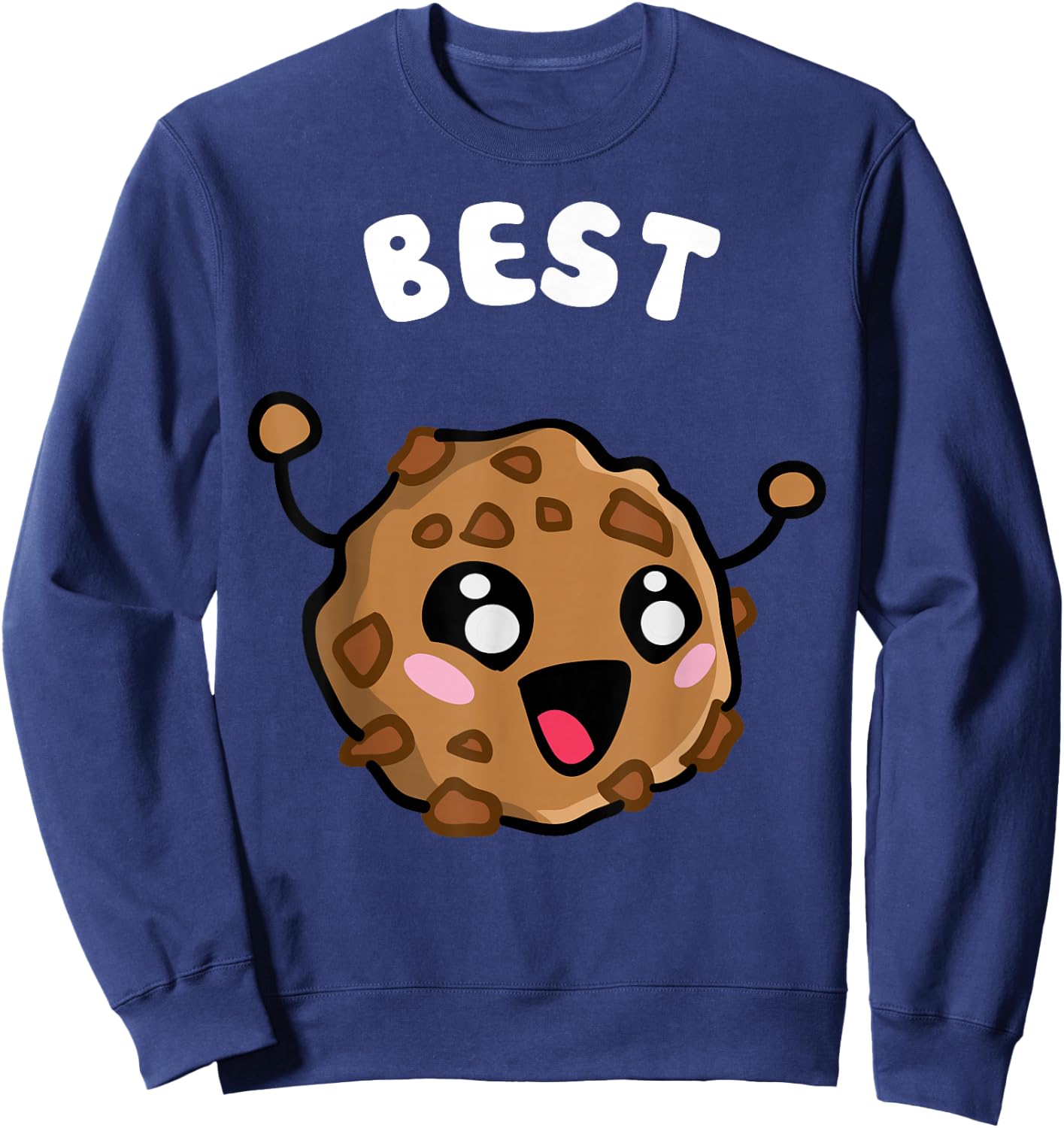 Cookies And Milk - 1 Of 2 - Couple Matching - Best Friends Sweatshirt - Sweatshirt | Navy