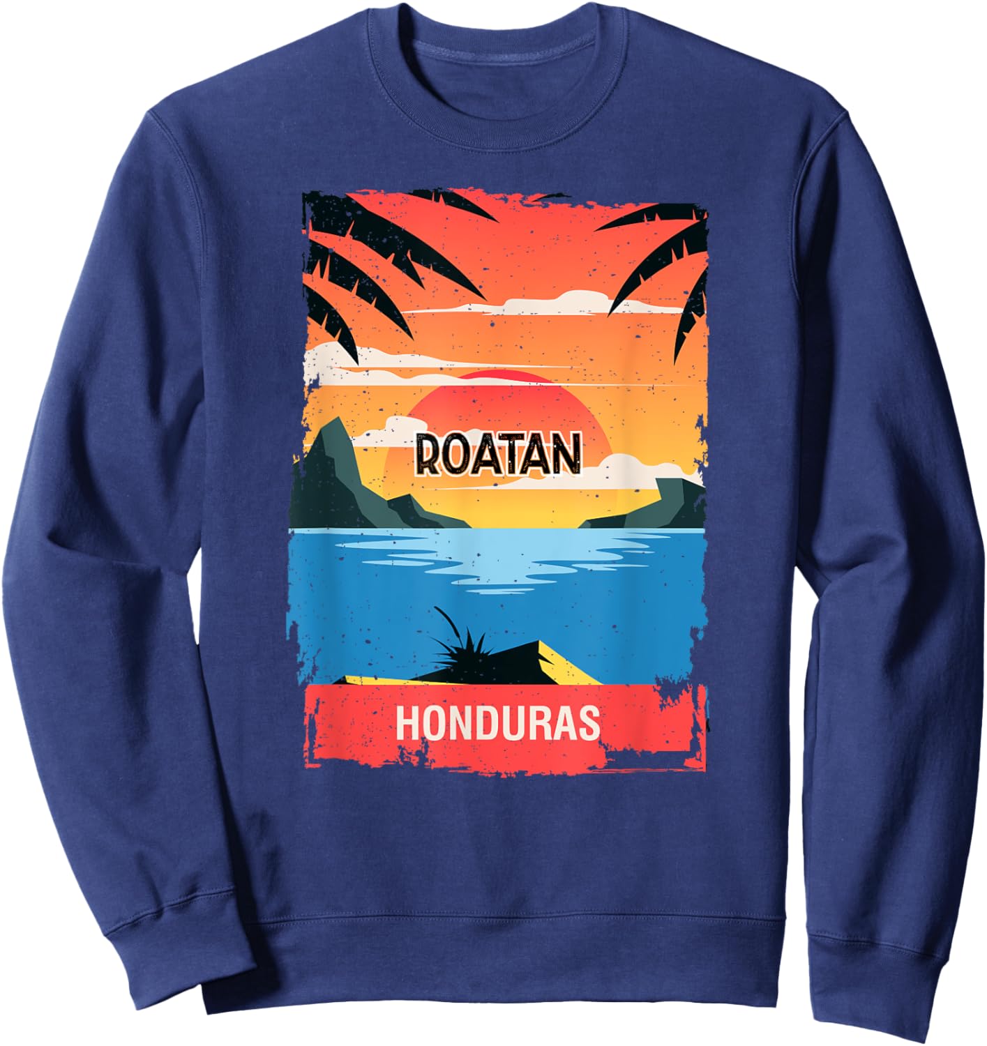 Roatan Souvenir - Honduras Reminder Sweatshirt - Sweatshirt | Navy