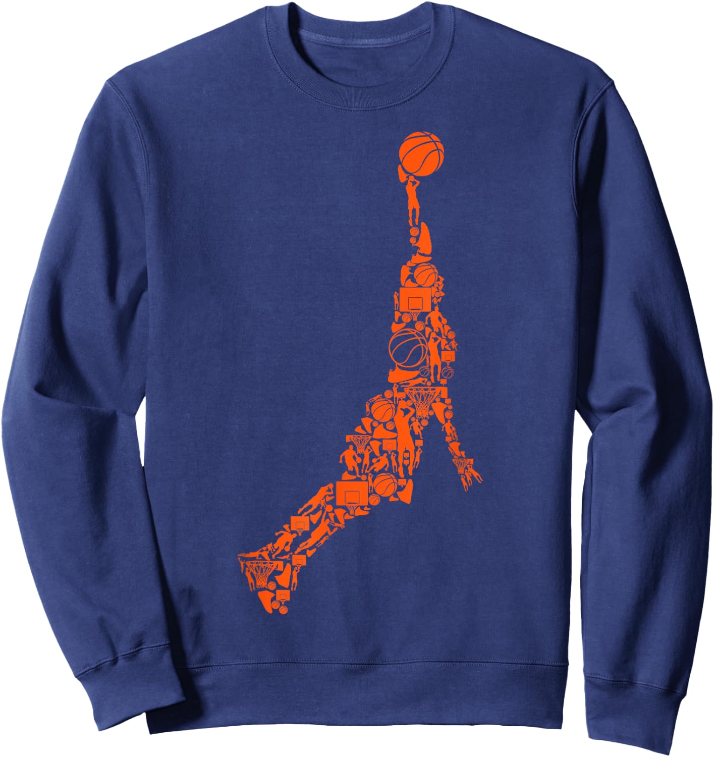 Basketball Basketball Boys Men Children Sweatshirt - Sweatshirt | Navy
