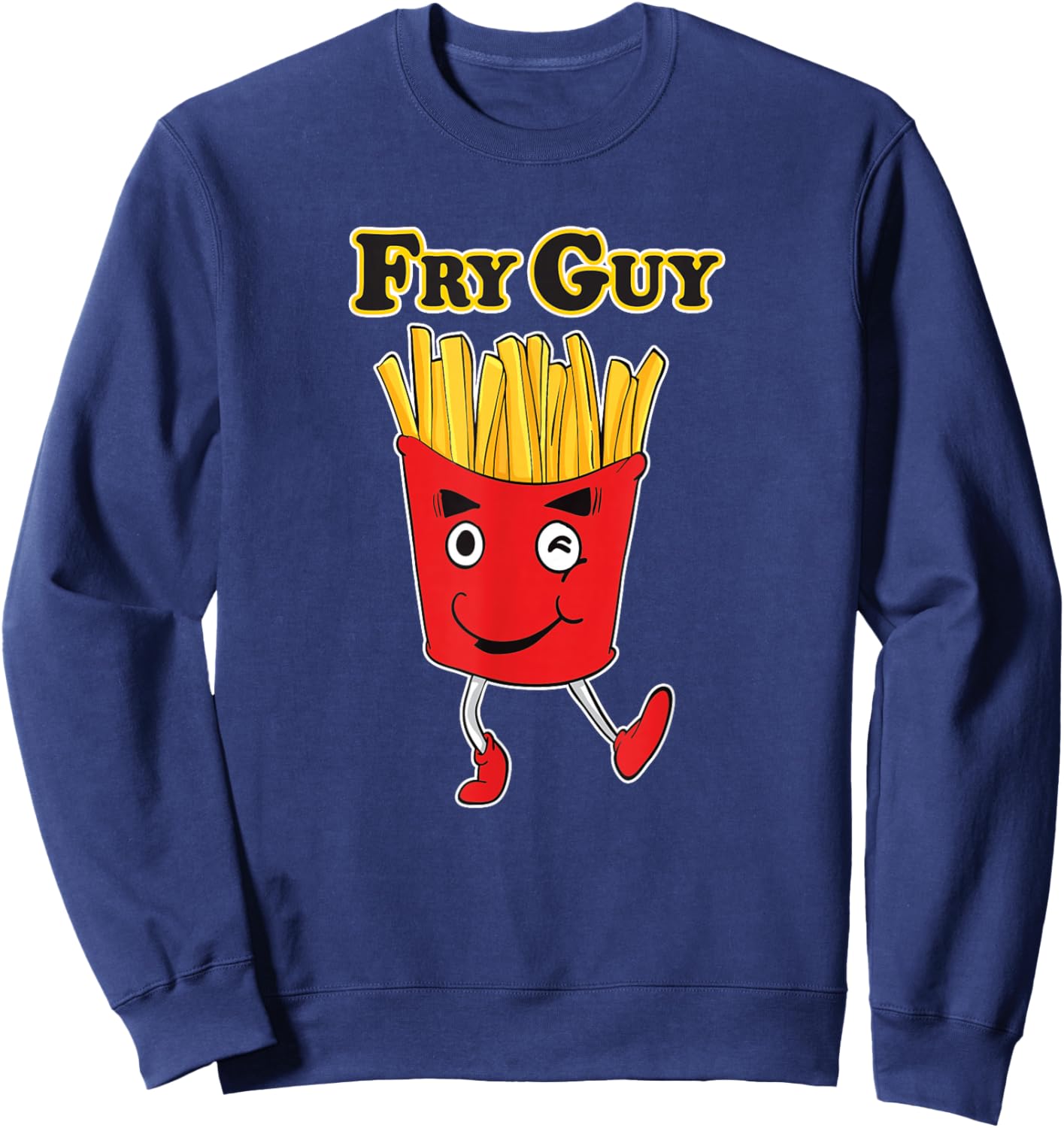 Fry Guy Logo Sweatshirt - Sweatshirt | Navy