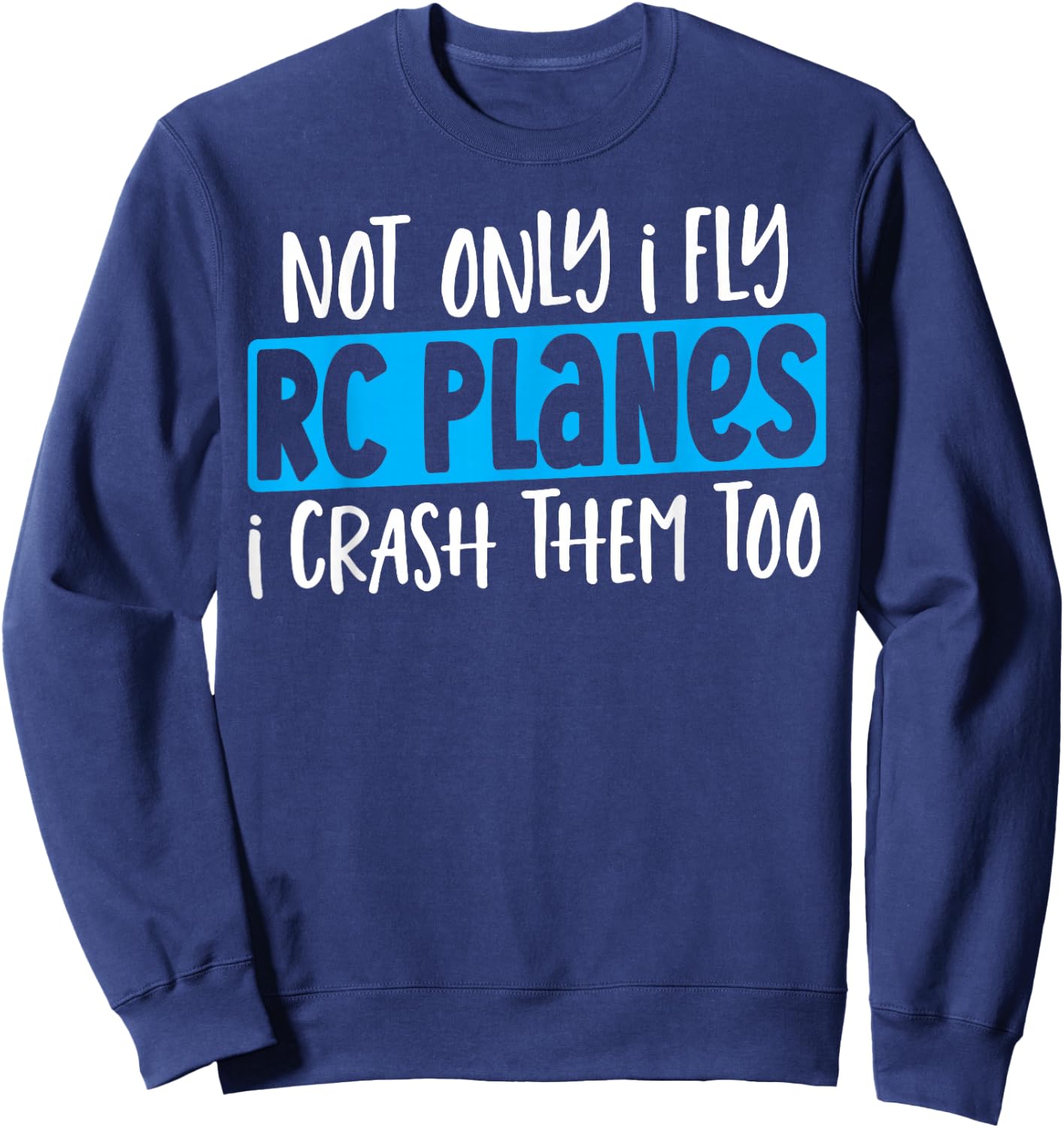 RC Airplane Model Airplane Aviation RC Plane Sweatshirt - Sweatshirt | Navy
