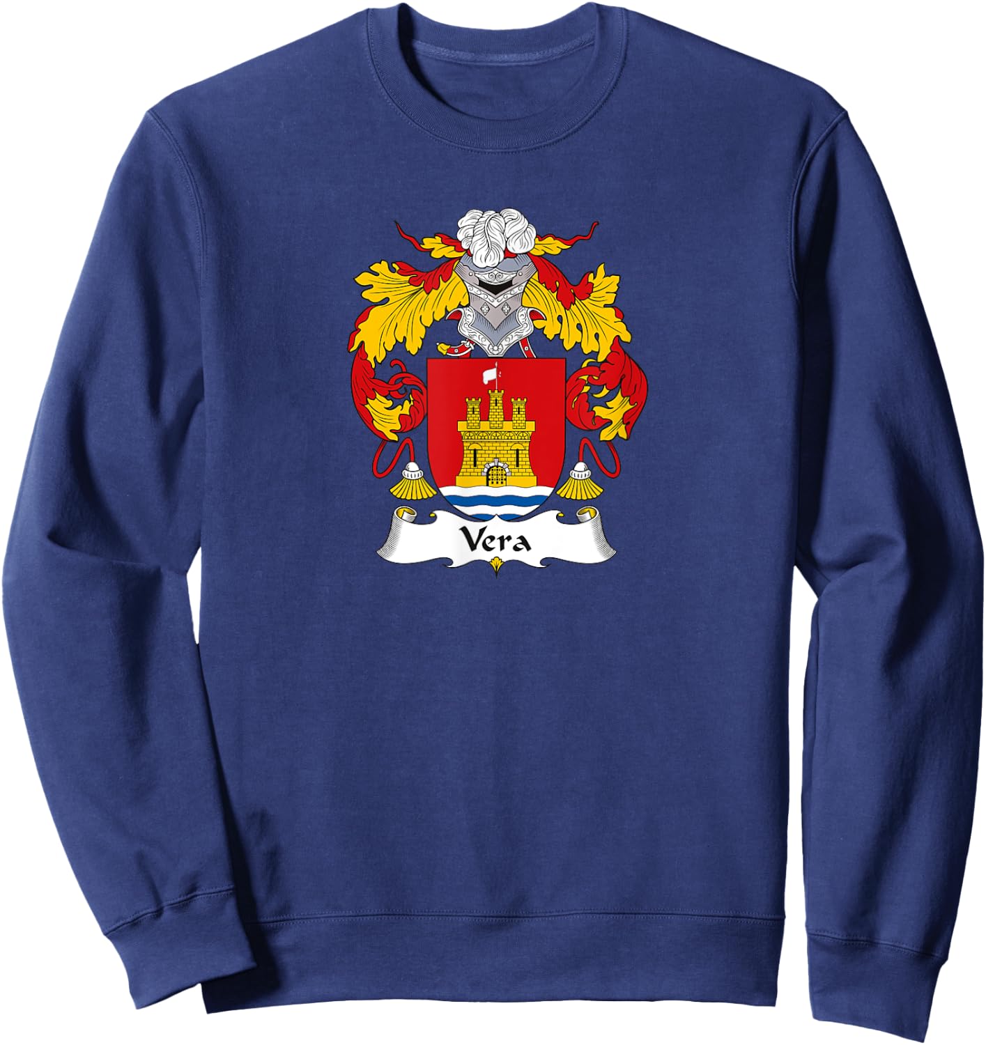 Vera Coat of Arms - Family Crest Sweatshirt - Sweatshirt | Navy