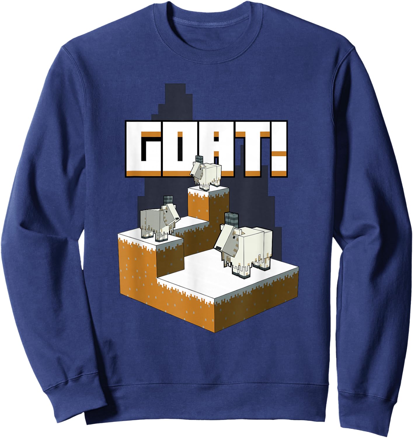 Minecraft Goat Mountaintop Sweatshirt - Sweatshirt | Navy