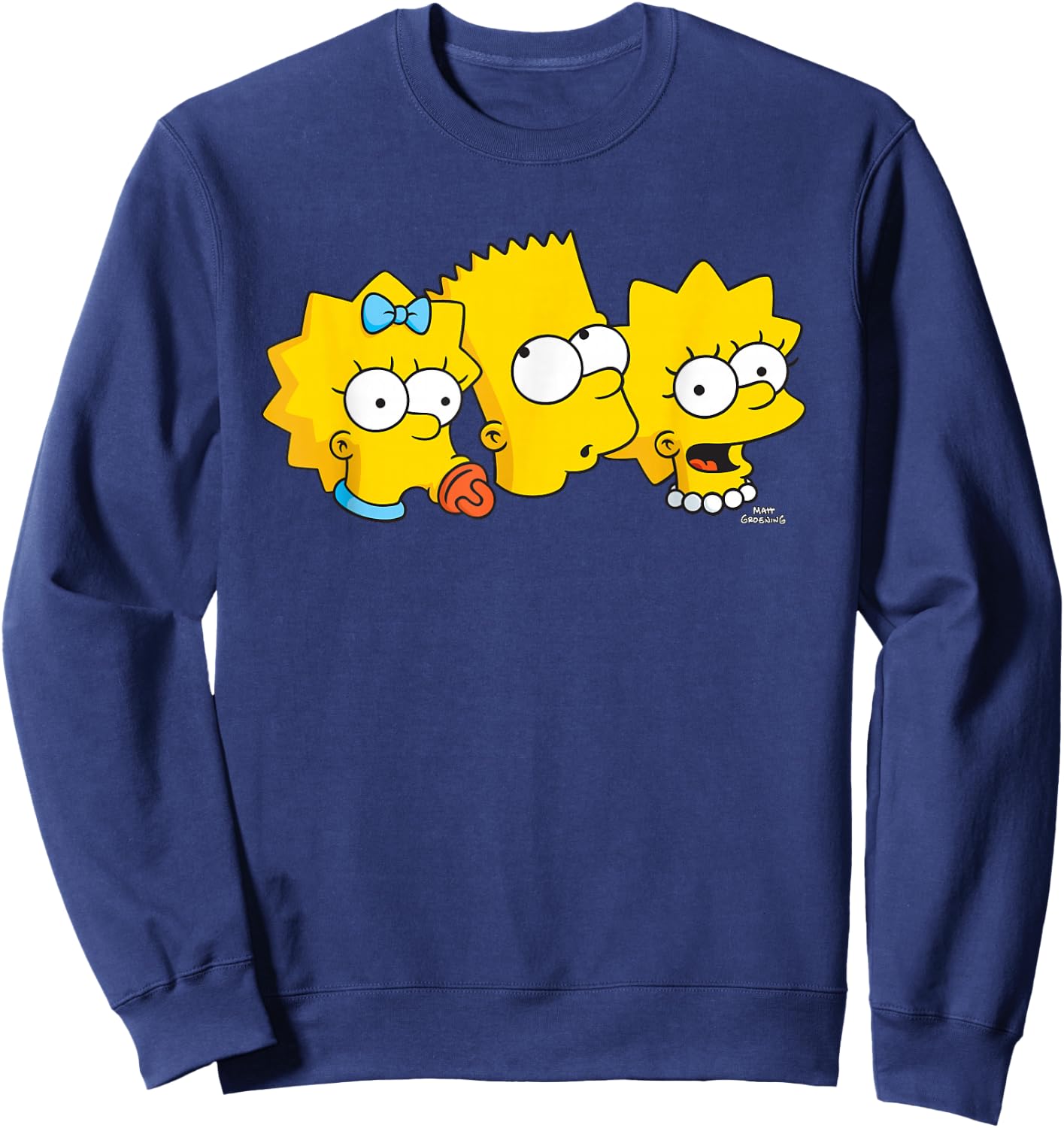 The Simpsons Bart Lisa Maggie Sweatshirt - Sweatshirt | Navy