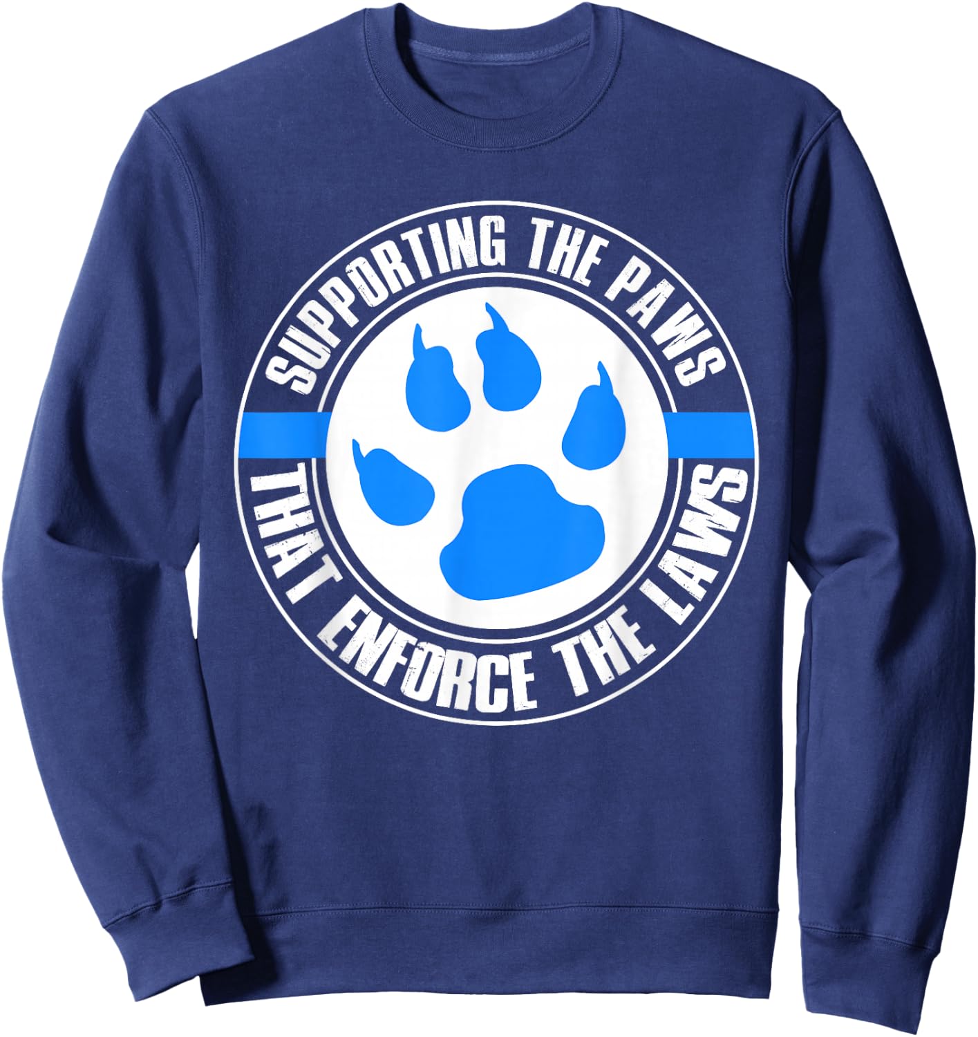 Police Officer K9 Unit Police Dog Trainer Training German Sweatshirt - Sweatshirt | Navy