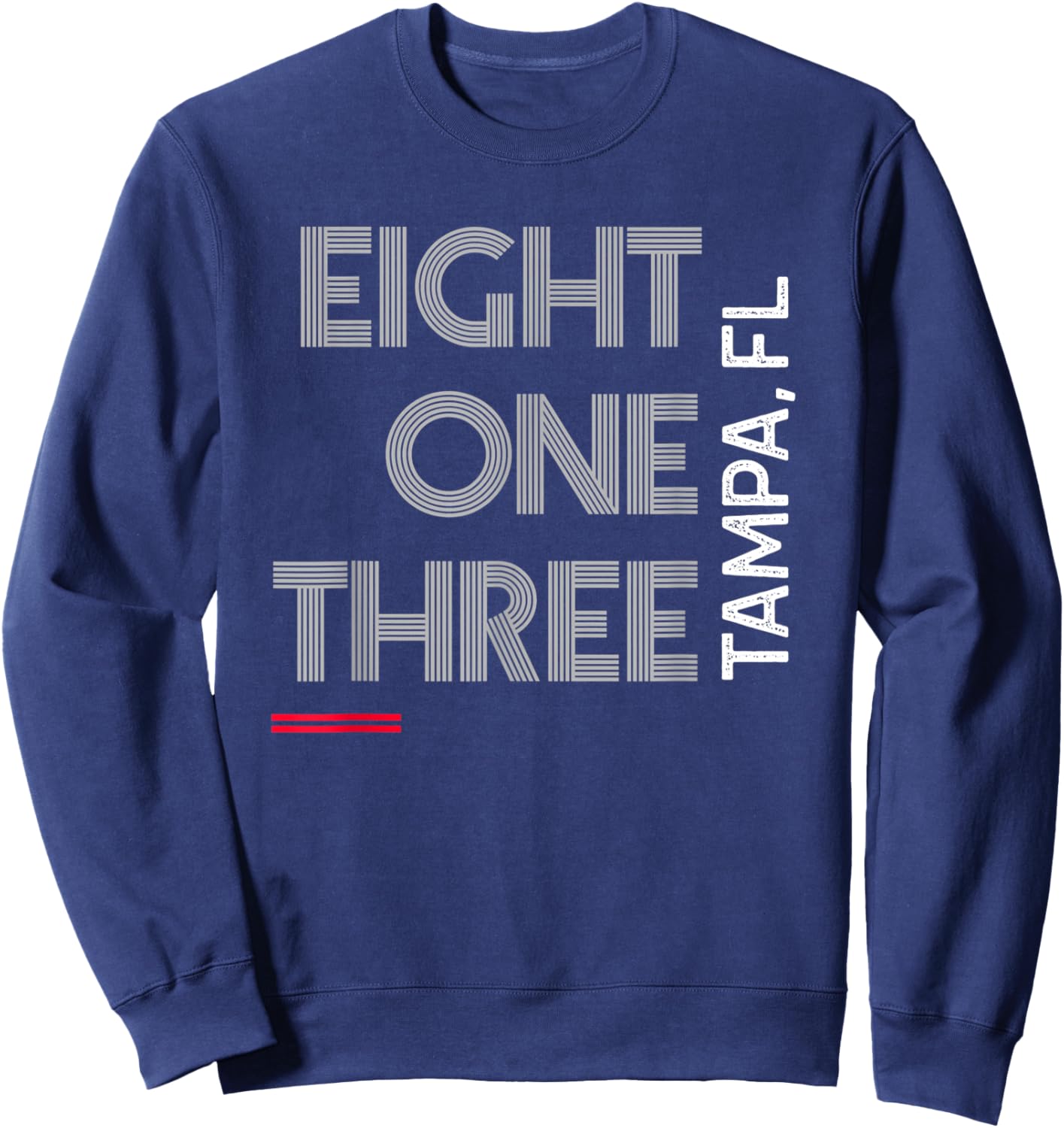Area Code 813 Tampa Florida City Area Code Gifts Sweatshirt - Sweatshirt | Navy