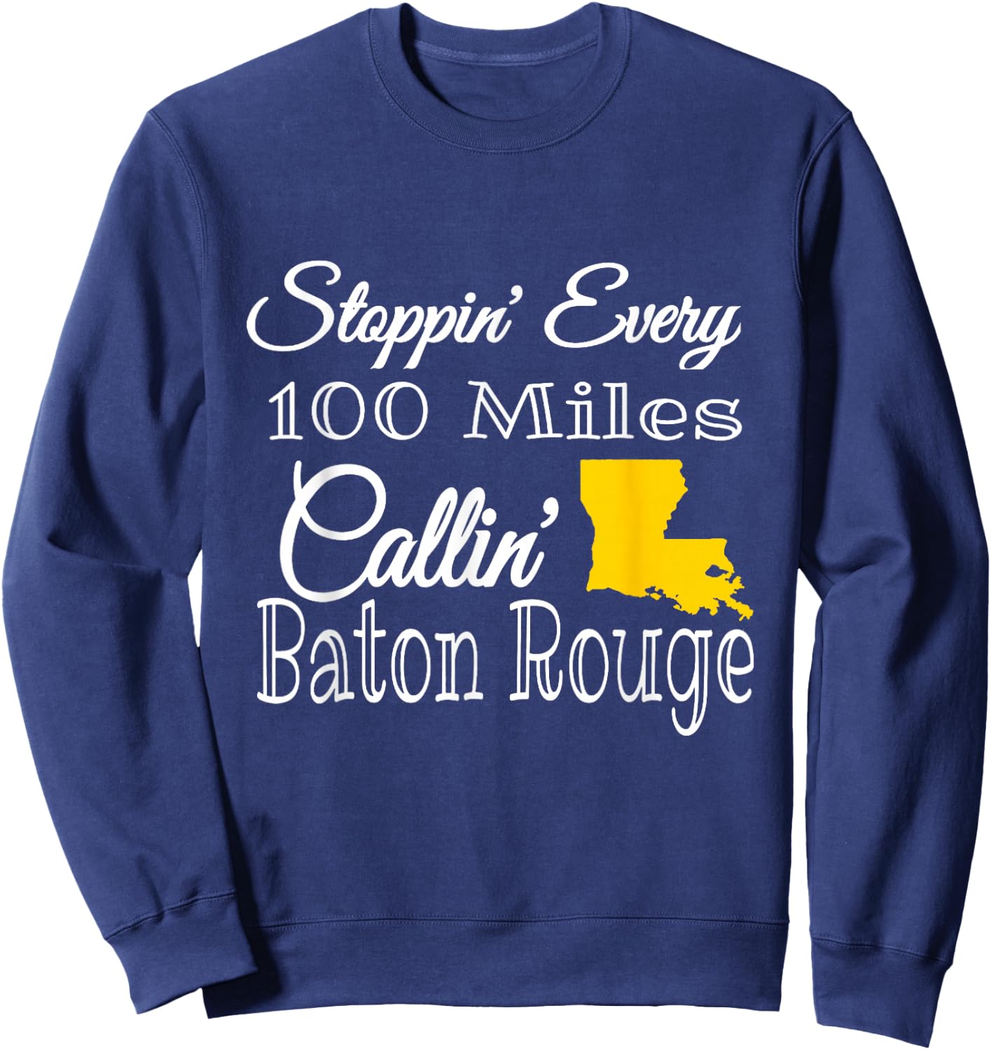 Callin' Baton Rouge Music Concert Sweatshirt - Sweatshirt | Navy