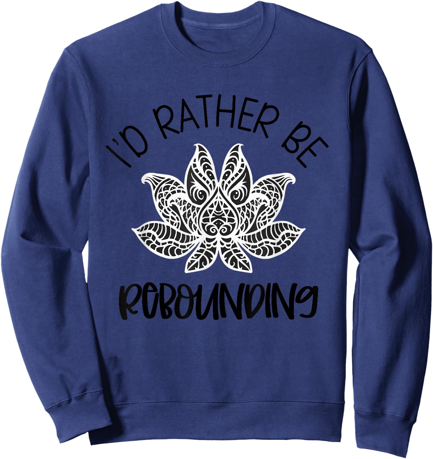 Myofascial Release Rebounding MFR Massage Therapy Lotus Sweatshirt - Sweatshirt | Navy