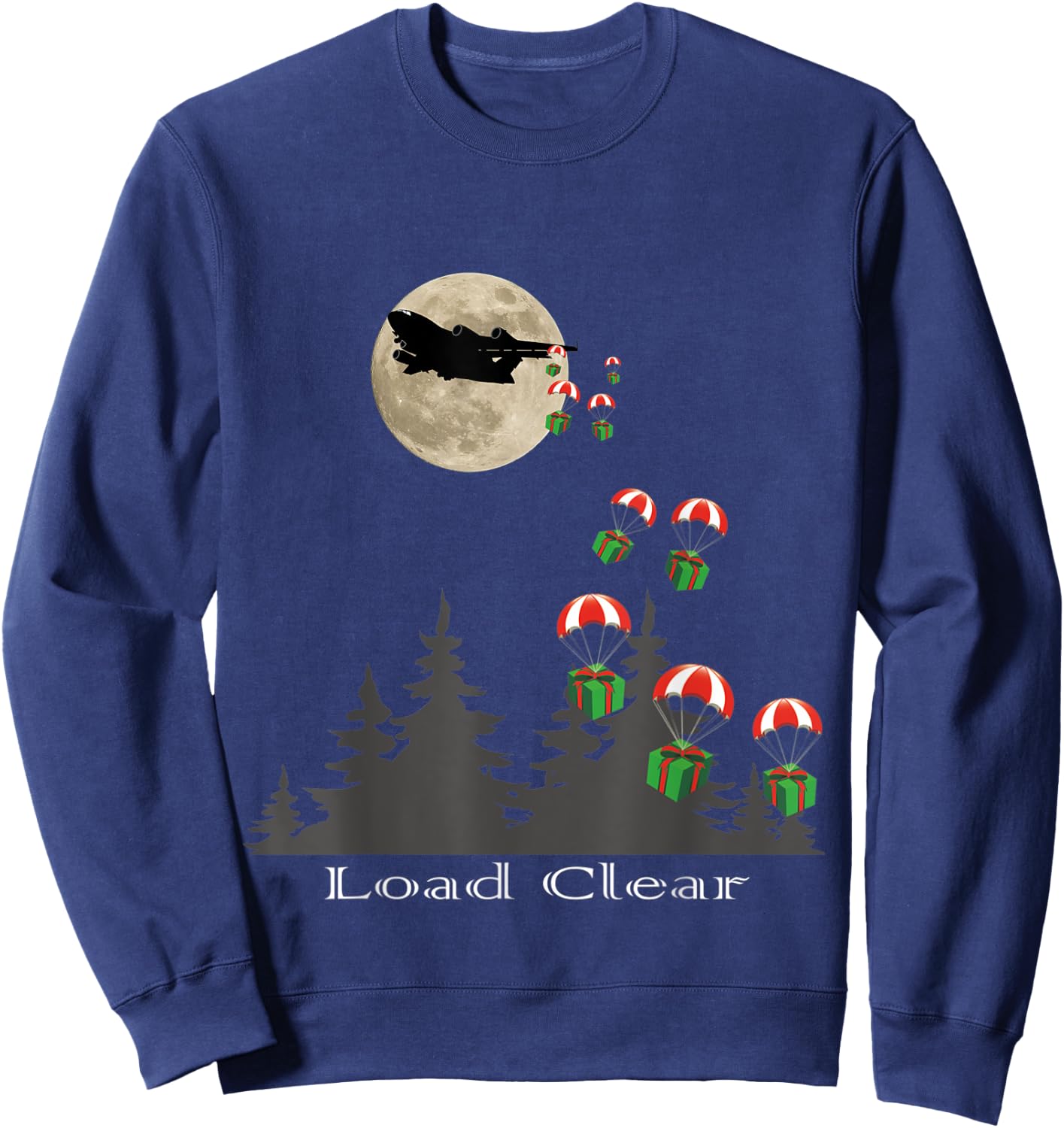 Load Clear, C-17 Airdrop Sweatshirt - Sweatshirt | Navy
