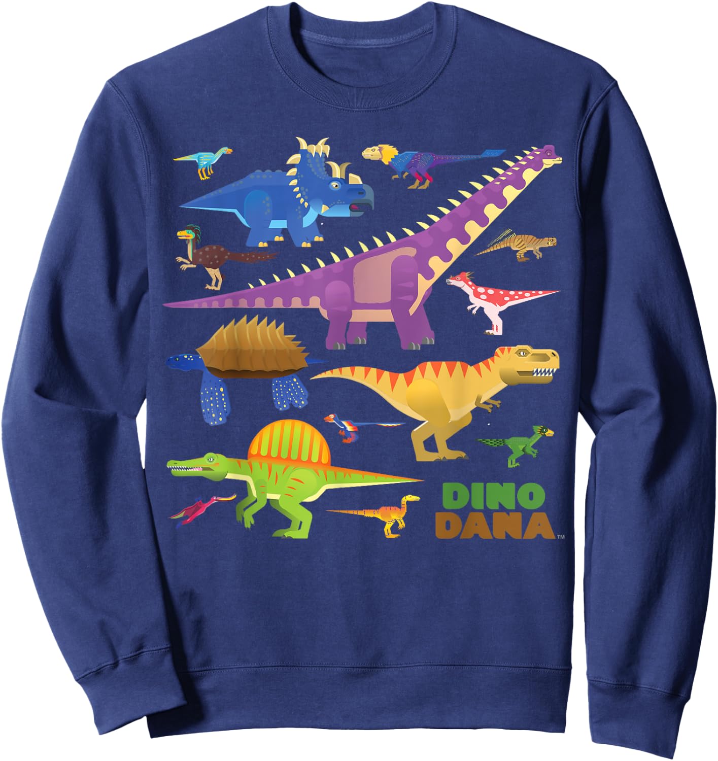 Dino Dana: Dinosaur Collection Shirt Sweatshirt - Sweatshirt | Navy