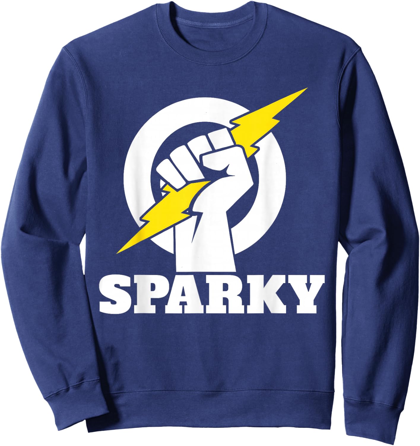 Electrician Lightning Bolt Electrician Sparky Sweatshirt - Sweatshirt | Navy