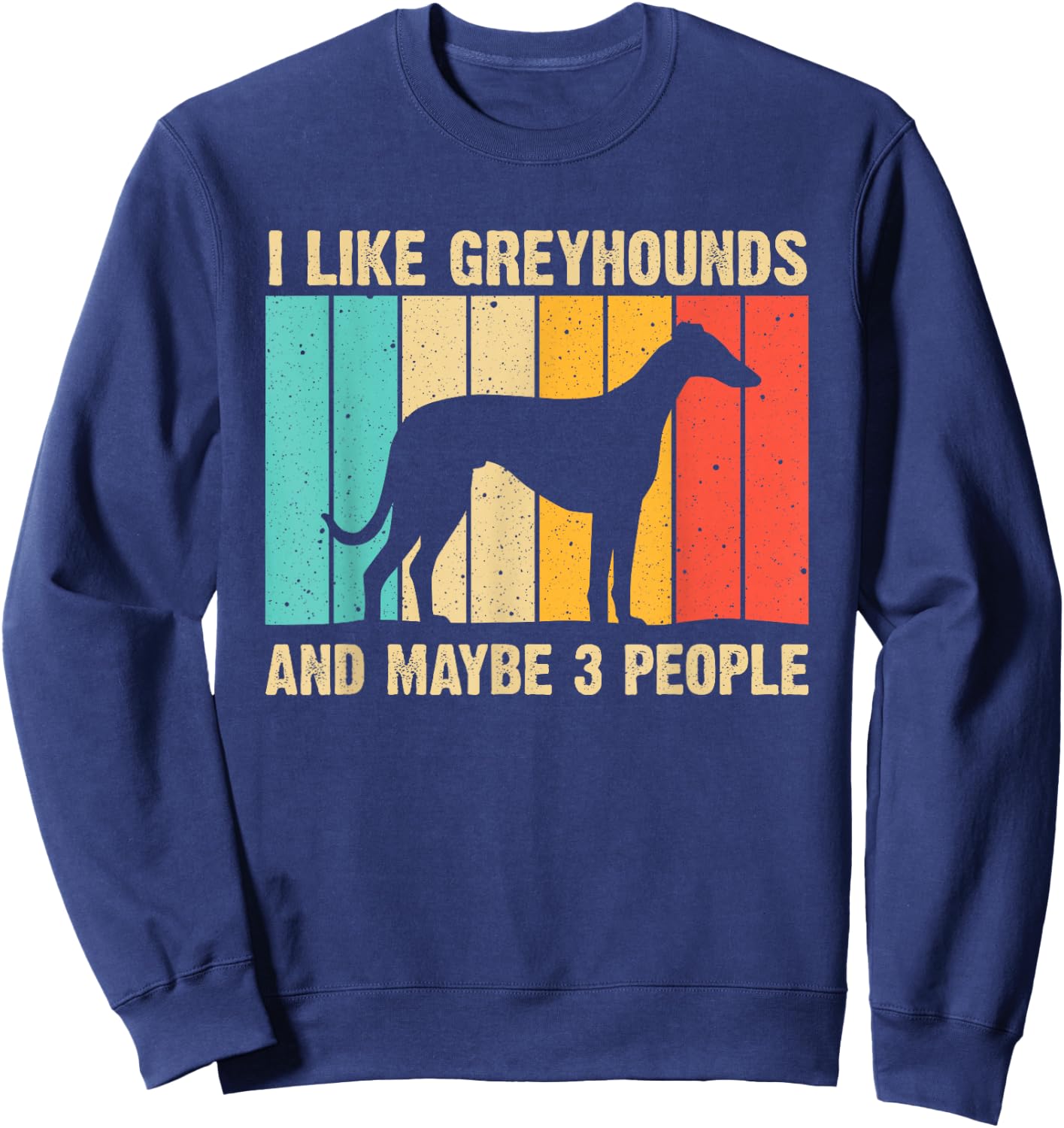 Funny Greyhound Design Men Women Italian Greyhound Dog Lover Sweatshirt - Sweatshirt | Navy