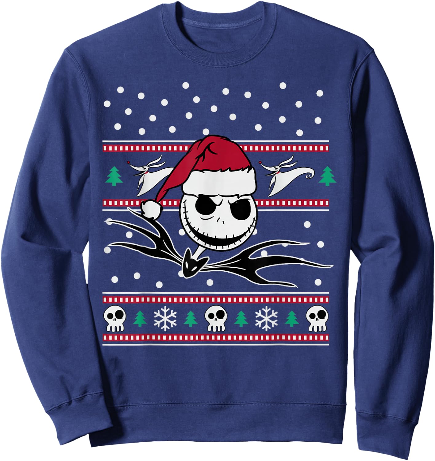 Disney - Nightmare Before Christmas Jack BW Sweatshirt - Sweatshirt | Navy