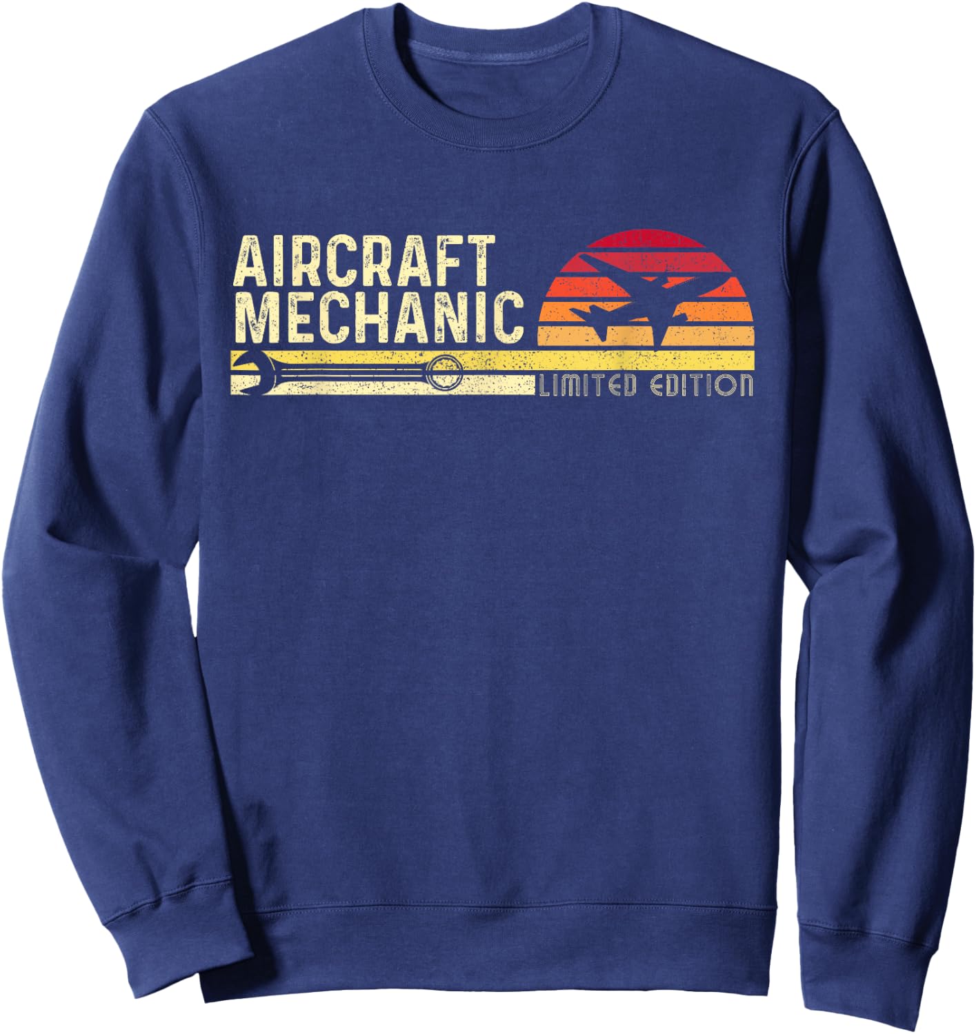 Aircraft Mechanic Limited Edition - Airplane Aviation Lover Sweatshirt - Sweatshirt | Navy