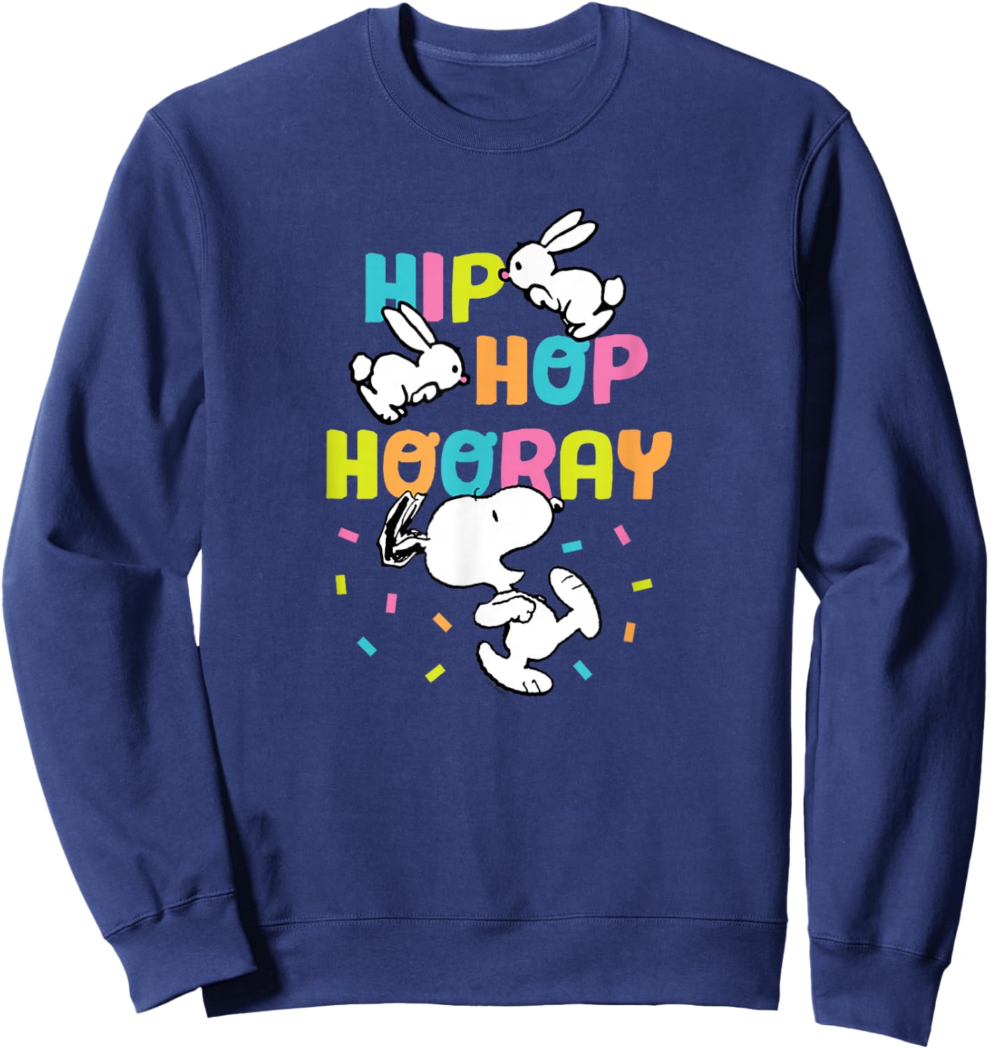 Peanuts - Easter Snoopy Rabbits Hip Hop Hooray Sweatshirt - Sweatshirt | Navy