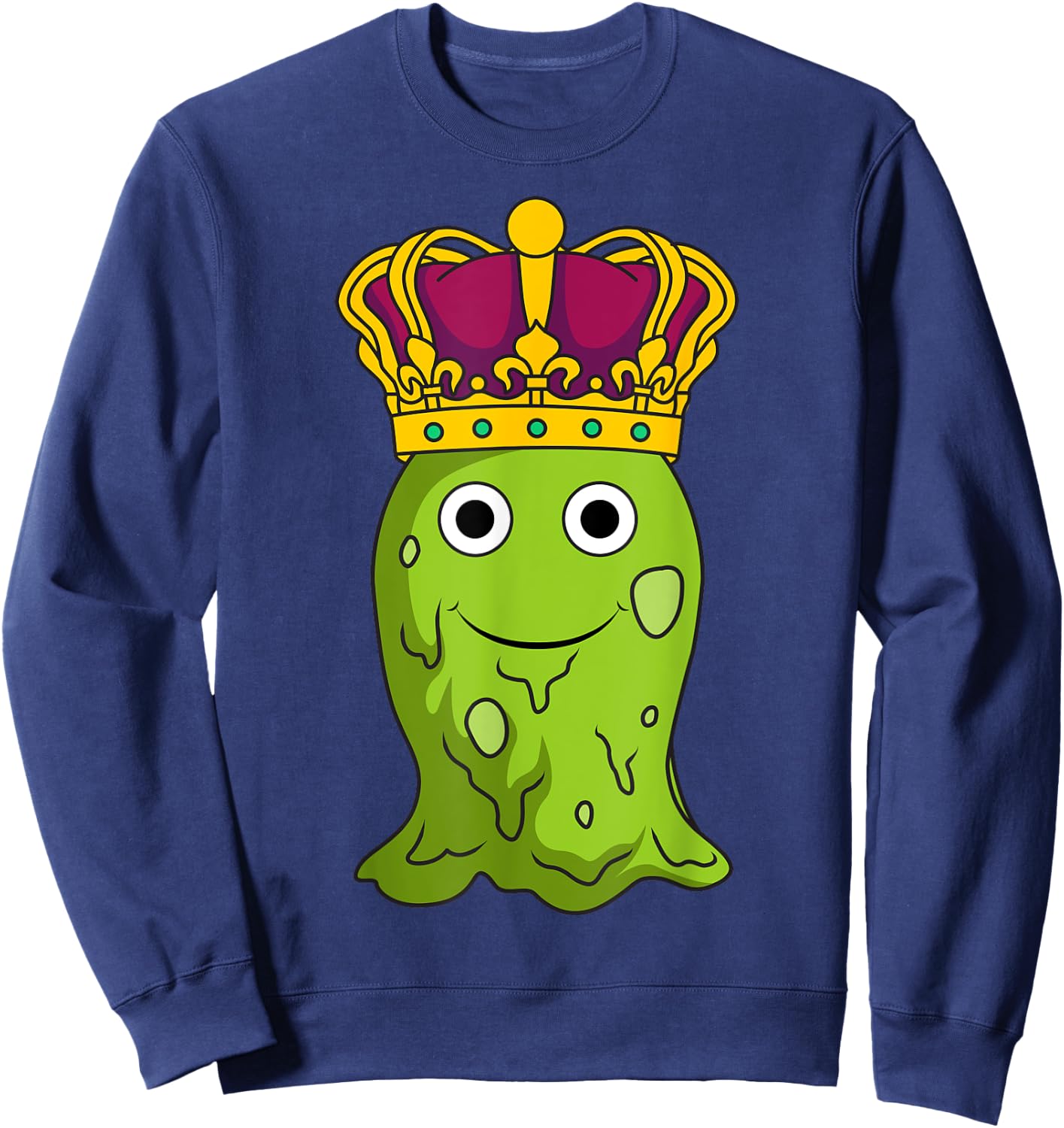 Slime King Crown Cool DIY Lover Sweatshirt - Sweatshirt | Navy