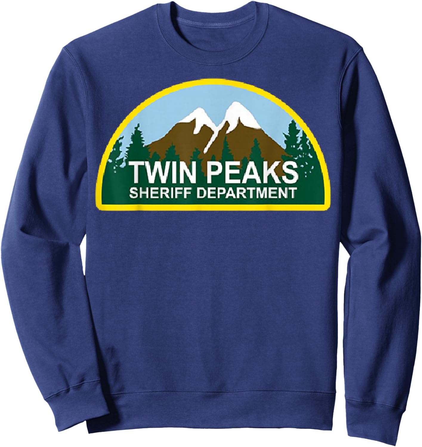 Twin Peaks Sheriff Department Graphic Sweatshirt - Sweatshirt | Navy