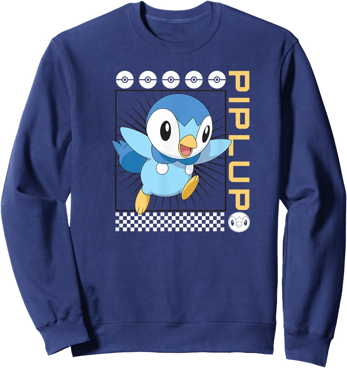 Pokemon Piplup , Blue, Small Sweatshirt - Sweatshirt | Navy