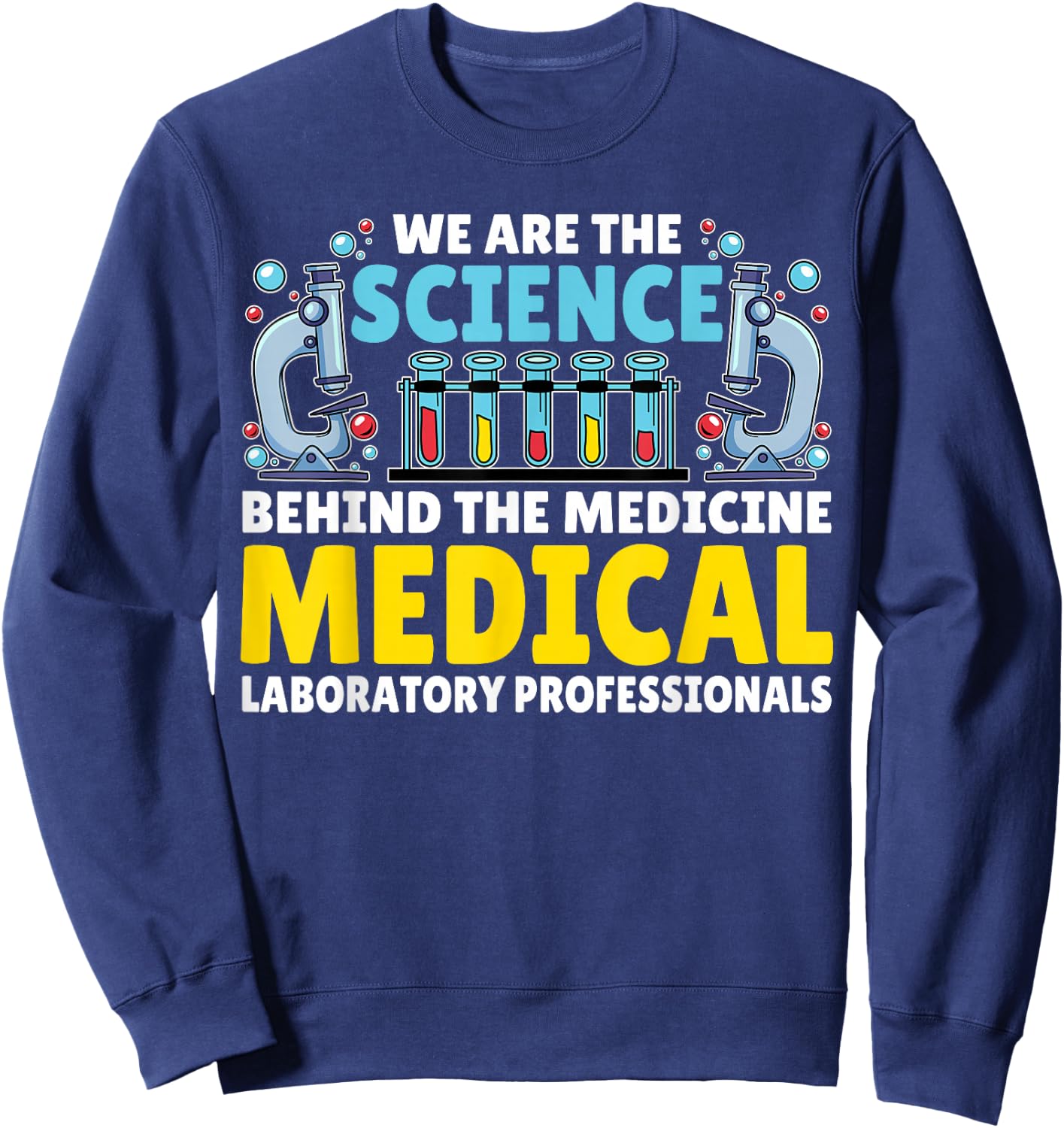 Happy lab week 2026 Phlebotomist Laboratory Week 2026 Sweatshirt - Sweatshirt | Navy