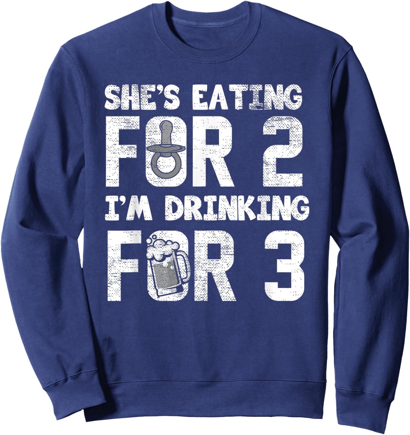 Funny Pregnancy Announcement Matching Couple Gift Men Women Sweatshirt - Sweatshirt | Navy