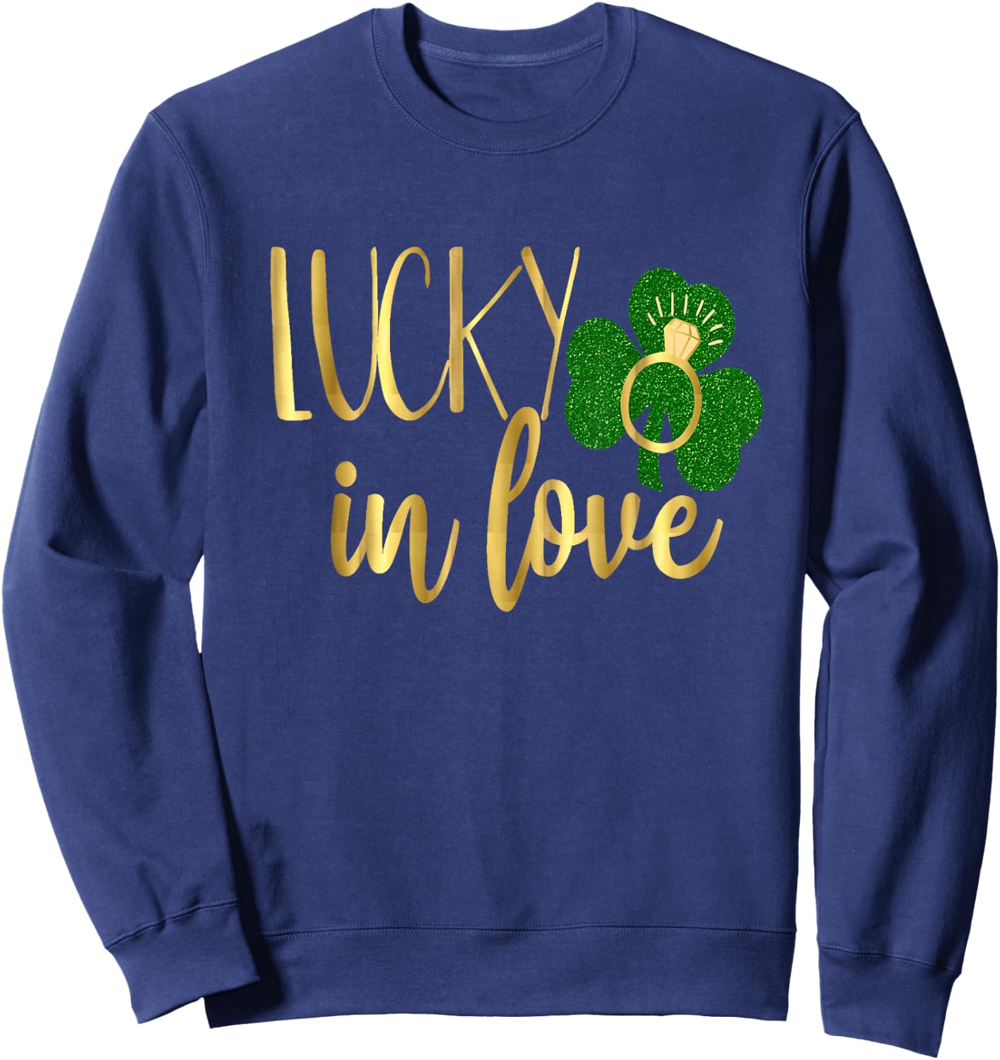Irish Bride Shirt Matching Lucky Bachelorette Wedding Bridal Sweatshirt - Sweatshirt | Navy