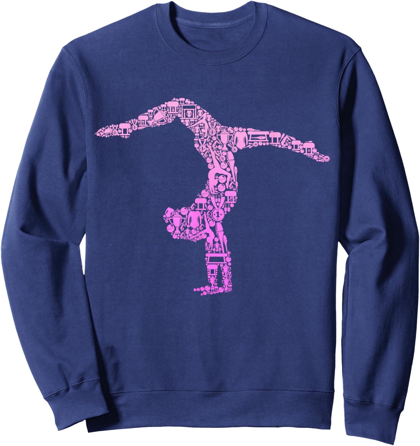 Gymnastics Gymnast Women Girls Kids Sweatshirt - Sweatshirt | Navy