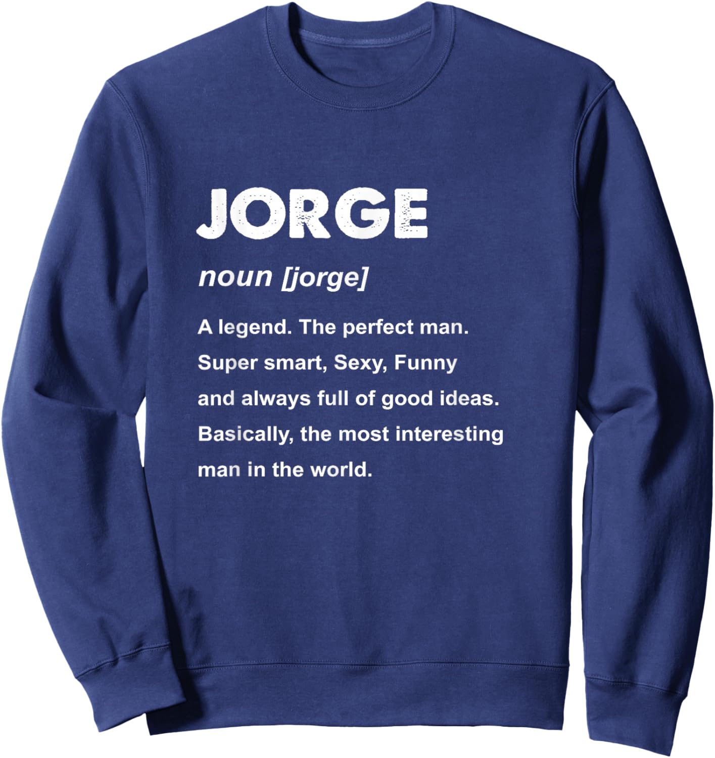 Jorge Name Sweatshirt - Sweatshirt | Navy