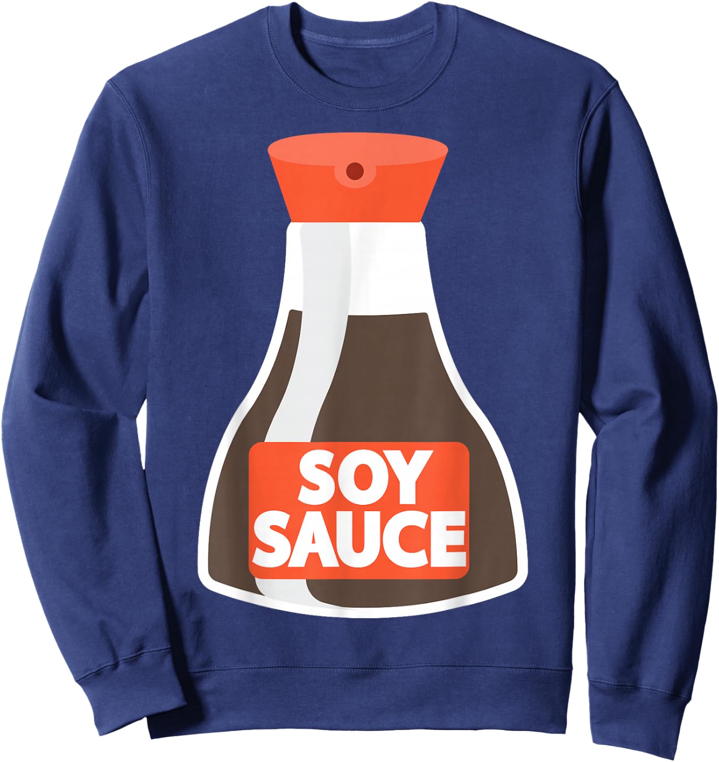 Soy Sauce Easy Sushi and Soysauce Couple Halloween Costume Sweatshirt - Sweatshirt | Navy