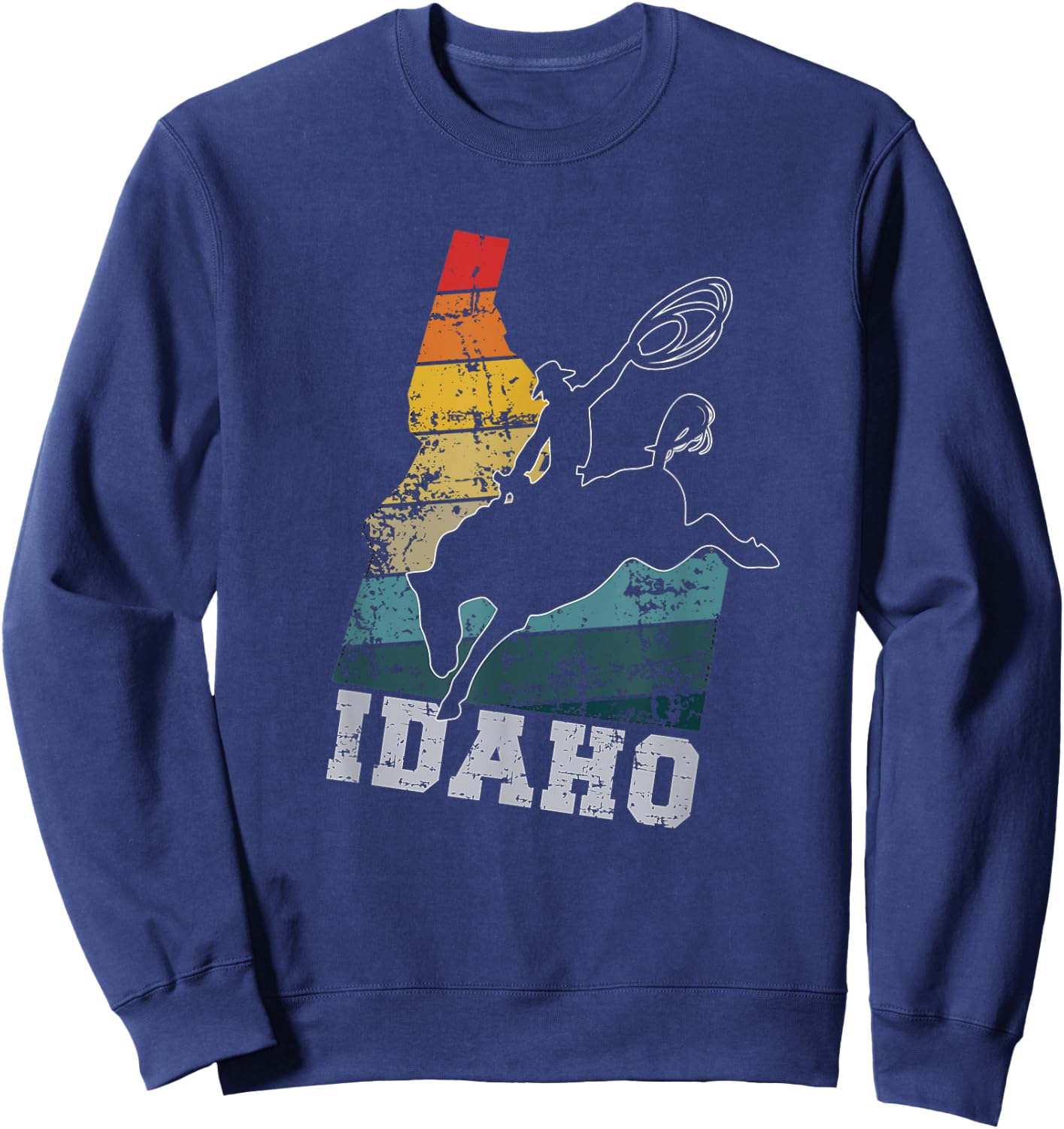 Vintage Idaho Cowboy Sweatshirt - Sweatshirt | Navy