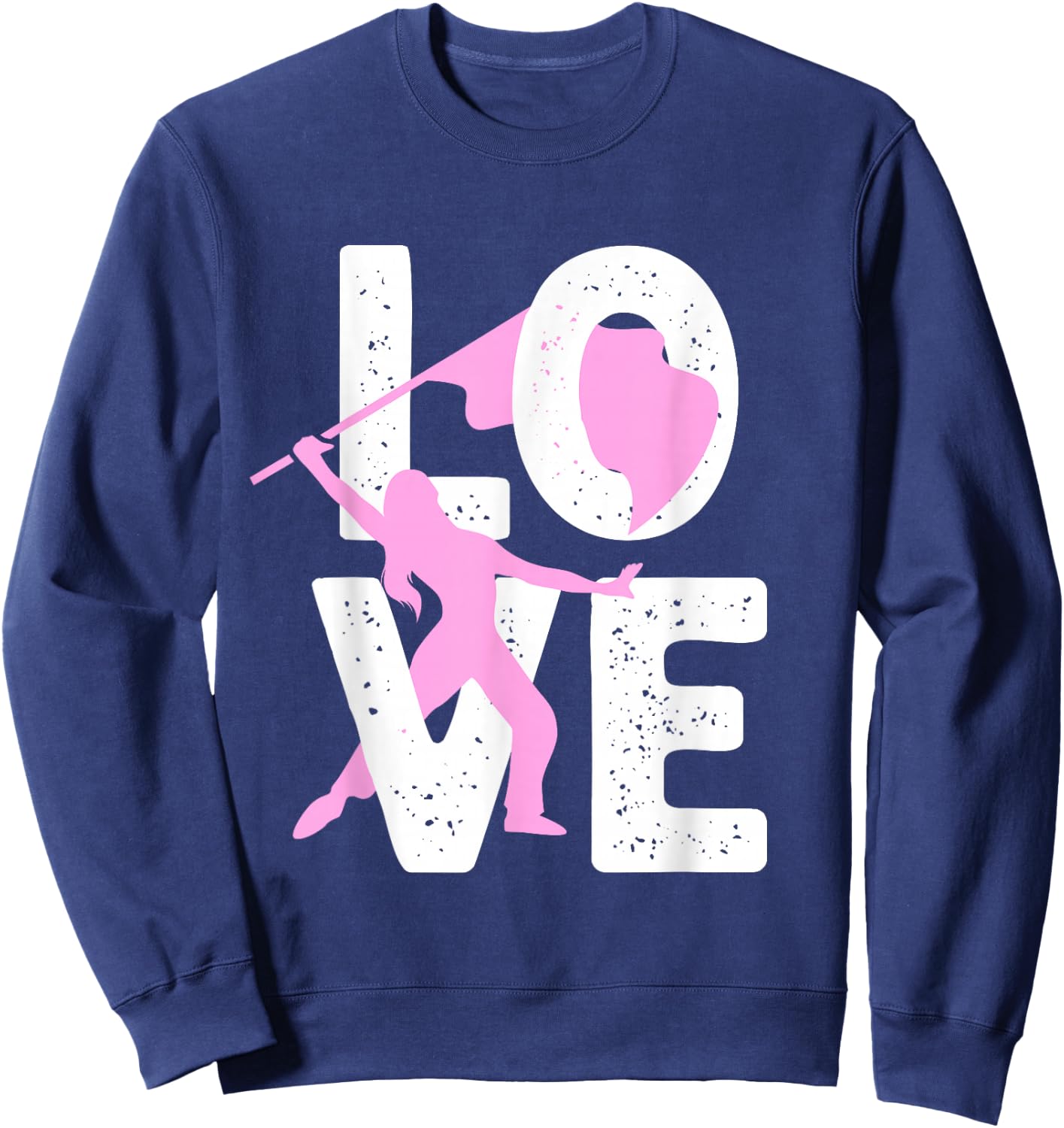 Cool Color Guard Girls Marching Band Flag Sabre Sweatshirt - Sweatshirt | Navy