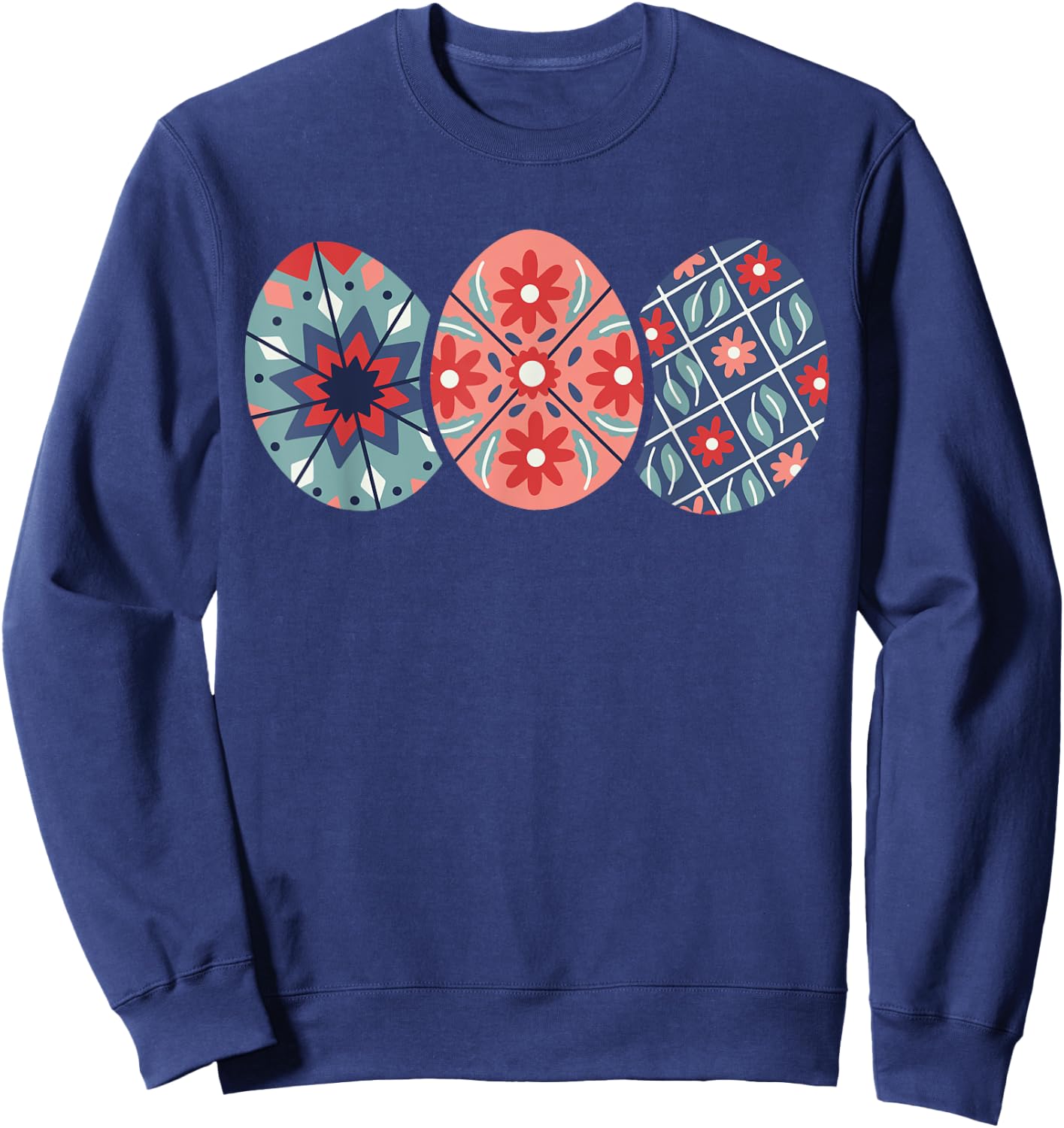 Pysanky Easter Eggs Sweatshirt - Sweatshirt | Navy