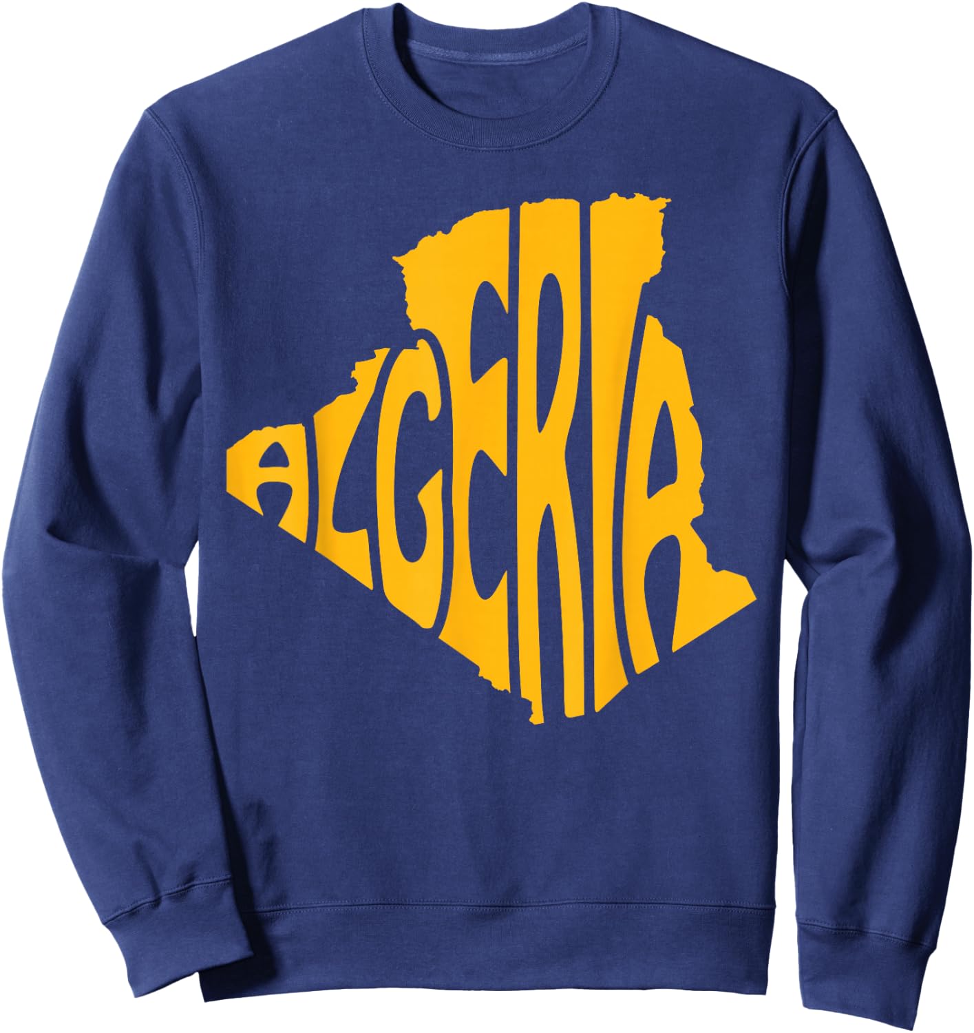 Algerian National Flag Patriotic Algeria Fan Pride Heritage Sweatshirt - Sweatshirt | Navy