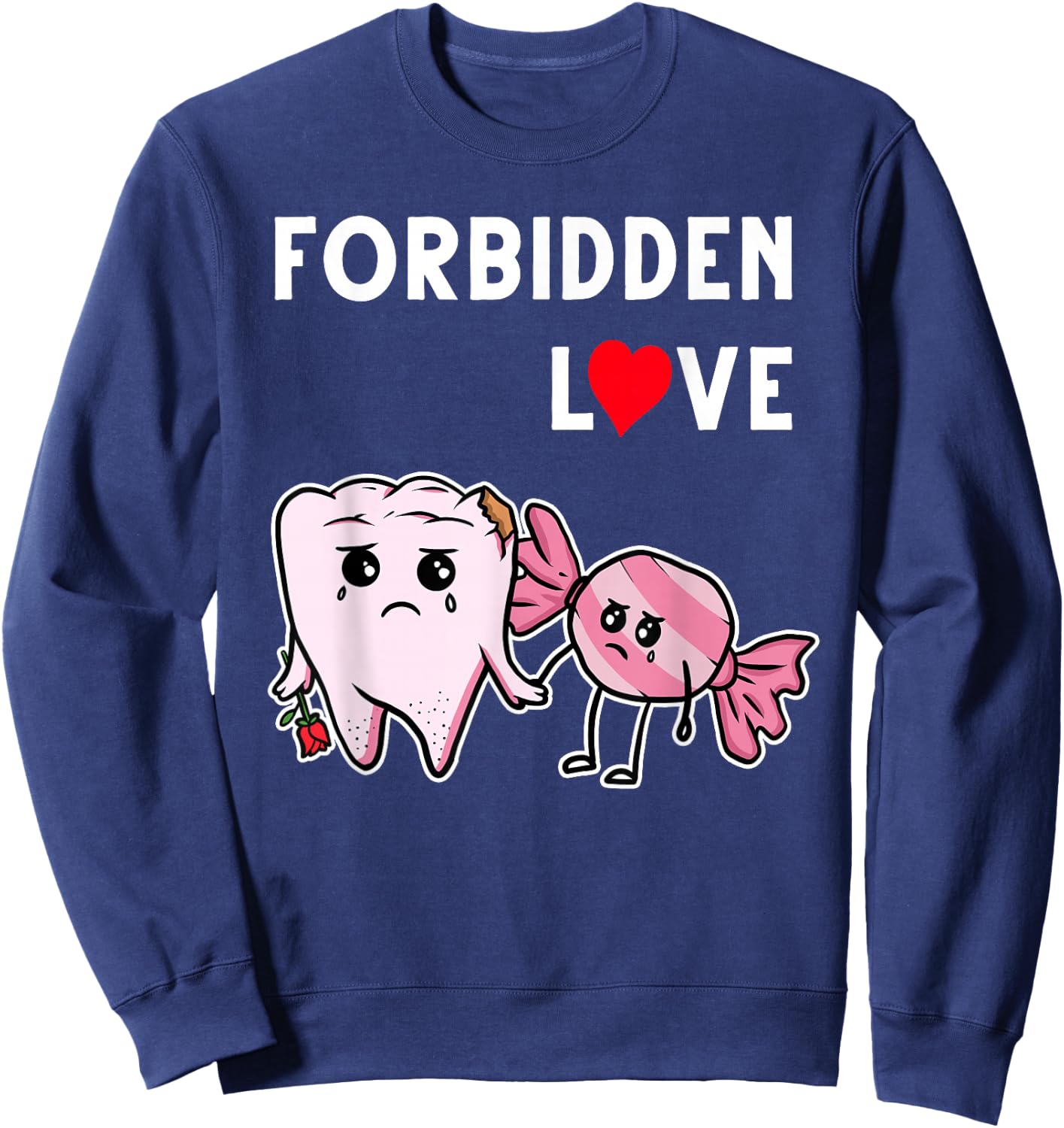Funny Dentistry Art Men Women Dentist Dental Tooth Assistant Sweatshirt - Sweatshirt | Navy