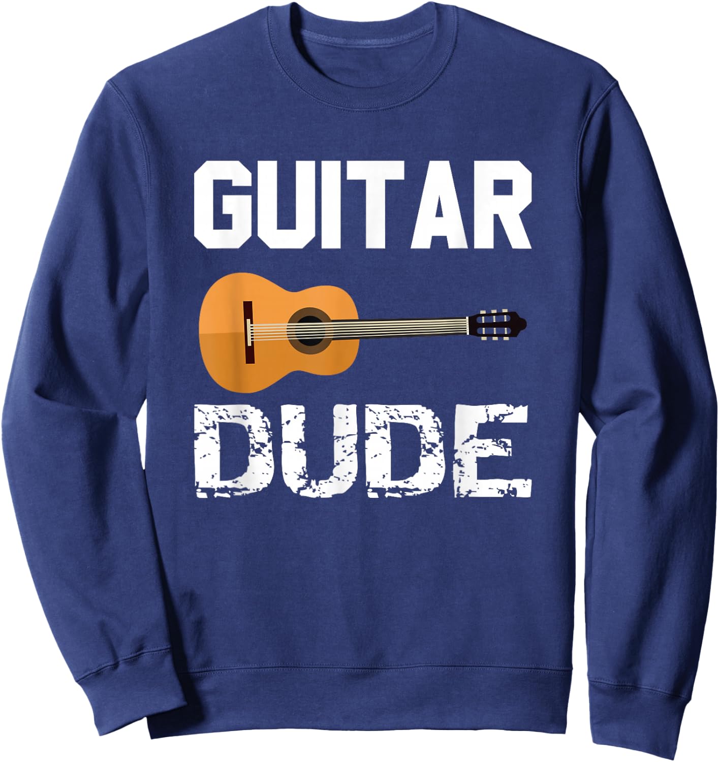 Guitars Acoustic Classical Gift Boys Men Kids Sweatshirt - Sweatshirt | Navy