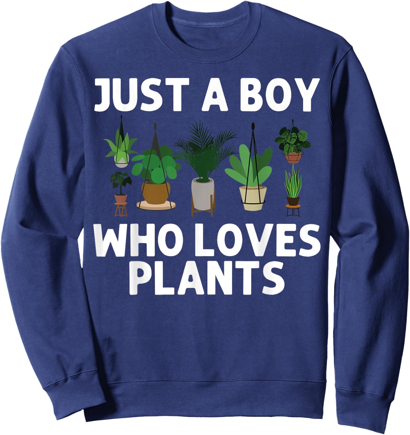 Cool Plant For Boys Kids Pot Gardener Plant Lover Gardening Sweatshirt - Sweatshirt | Navy