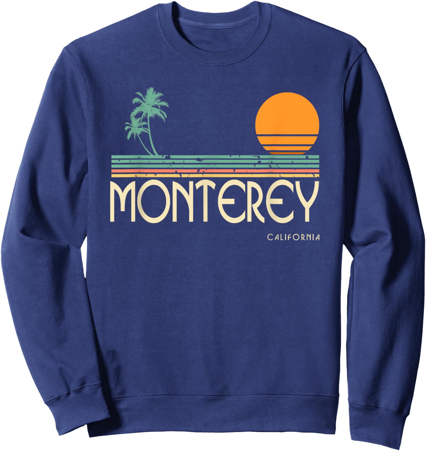 Vintage Monterey California Sweatshirt - Sweatshirt | Navy