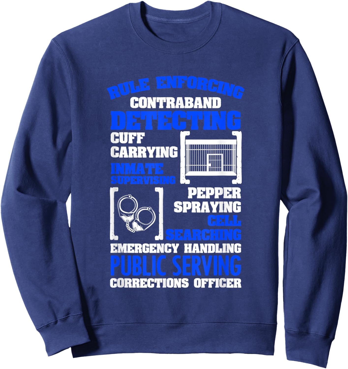Correction Officer Correctional Officer s Sweatshirt - Sweatshirt | Navy