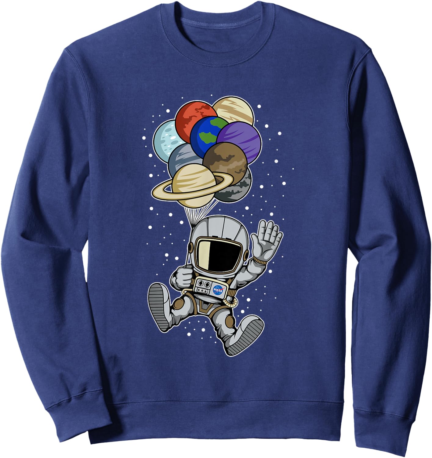 Astronaut Space Spaceman Planets social distancing Gift Sweatshirt - Sweatshirt | Navy