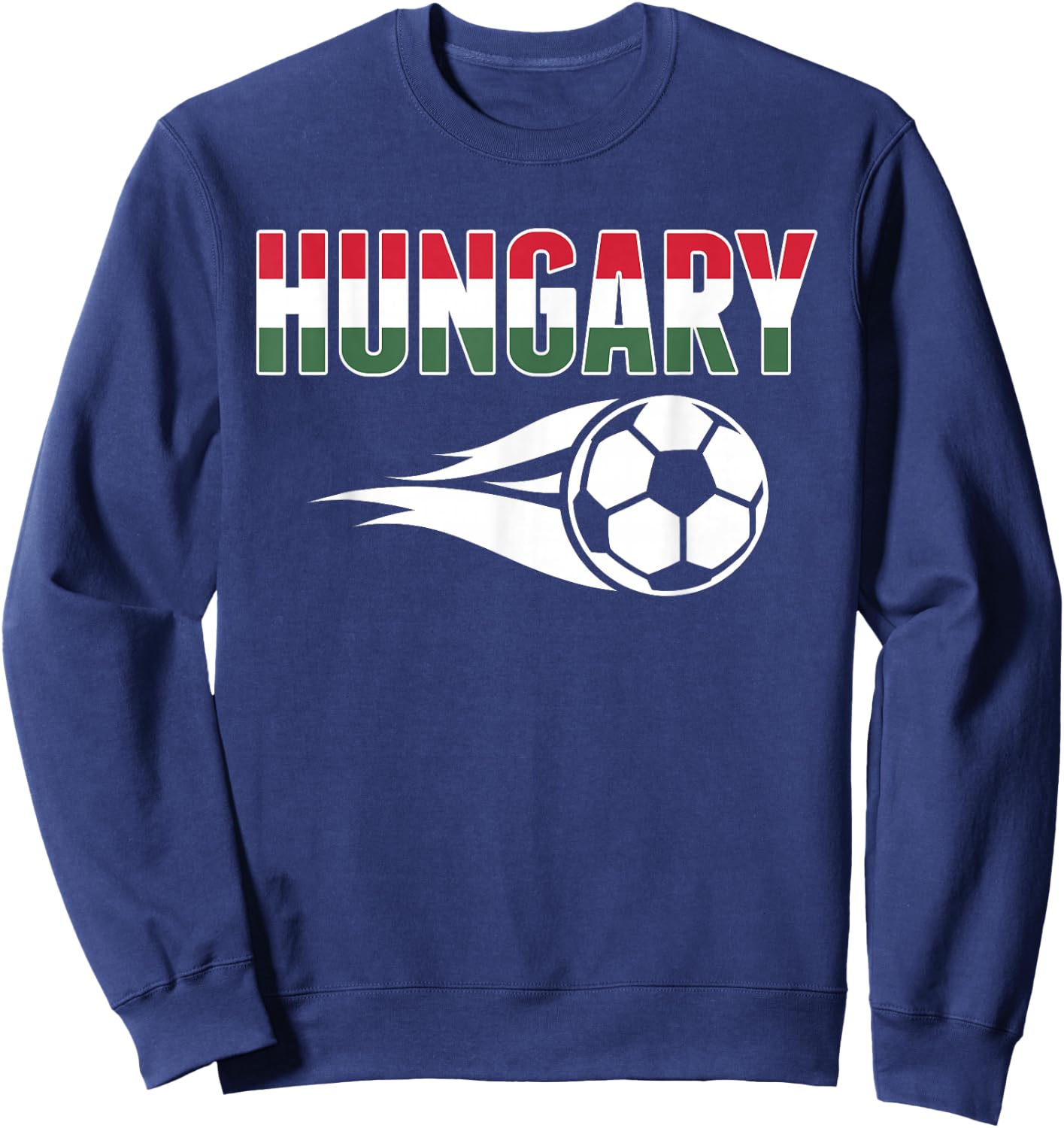 Hungary Soccer Fans Jersey - Hungarian Flag Football Lovers Sweatshirt - Sweatshirt | Navy
