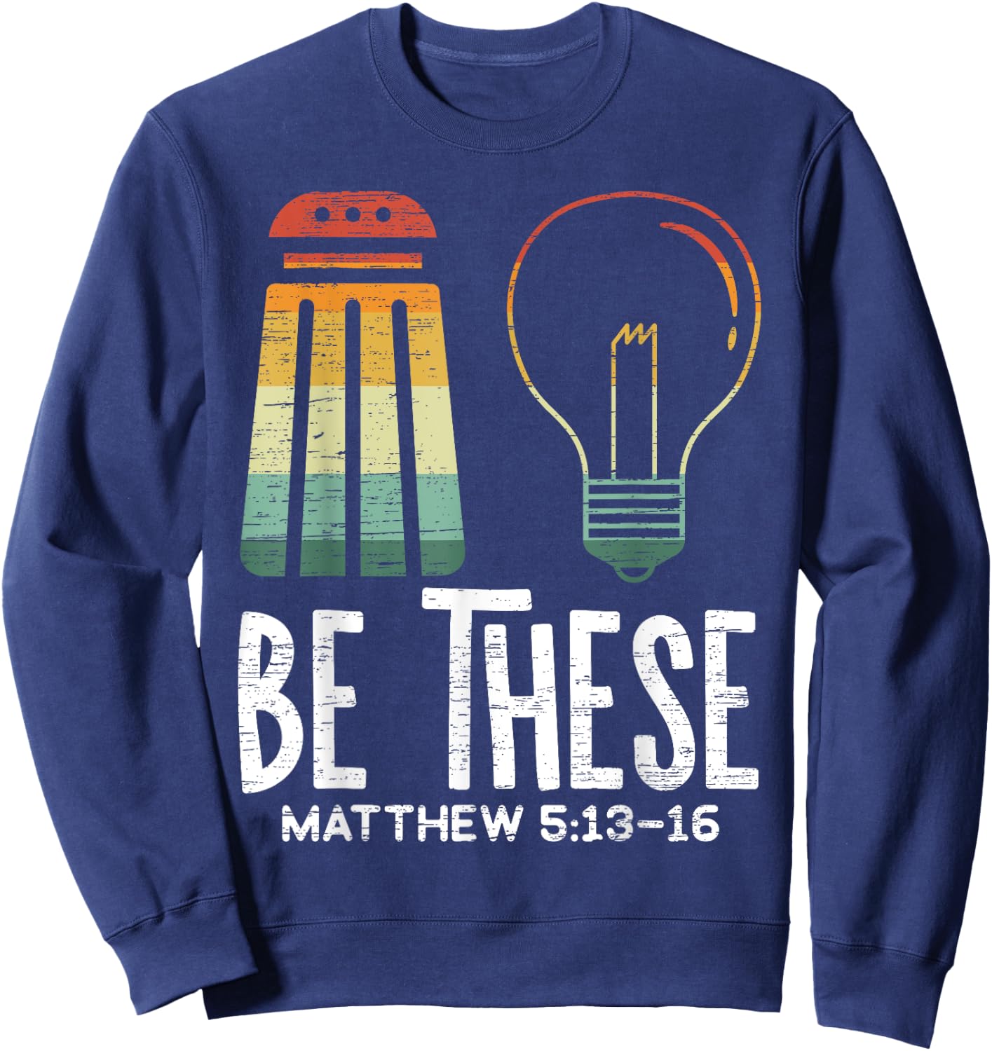 Christian Believer Religious Pastor Bible Scripture Sweatshirt - Sweatshirt | Navy