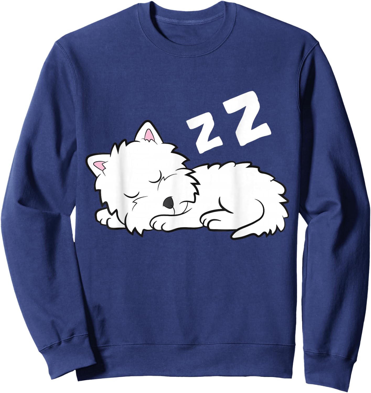 Cute Westie Pajama West Highland White Terrier Dog Sweatshirt - Sweatshirt | Navy