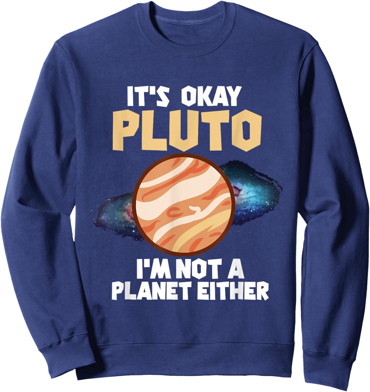 Pluto Astronomy Planet Sweatshirt - Sweatshirt | Navy